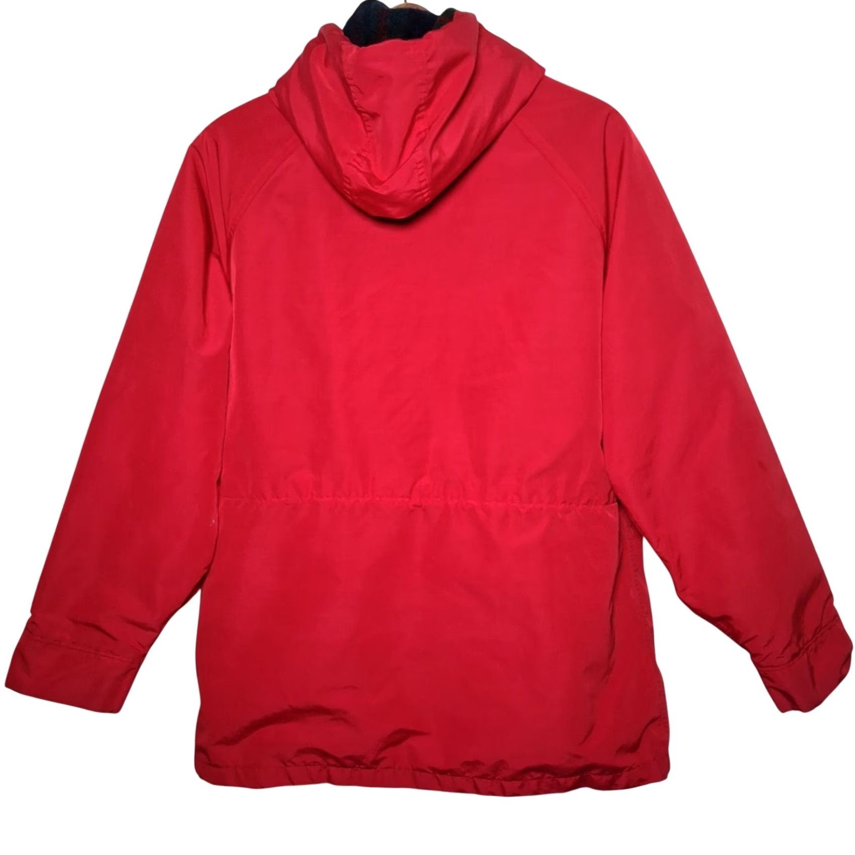 Vintage VINTAGE Woolrich Woman Work Coat L Red Hooded Wool Blend Lined Utility Jacket Workwear Barn Chore Coat Women Mens? Size L / US 10 / IT 46 - 2 Thumbnail