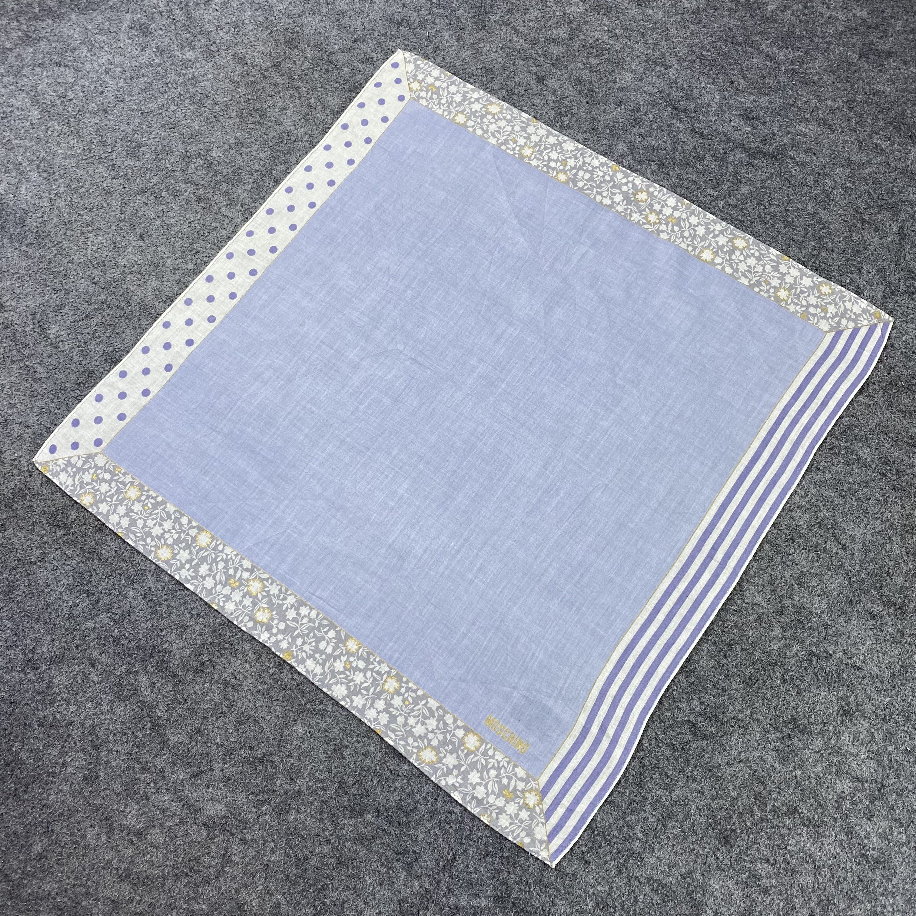 Moschino × Vintage Vintage Moschino Handkerchief / Bandana / Neckerchief-B1150 Size ONE SIZE - 4 Thumbnail
