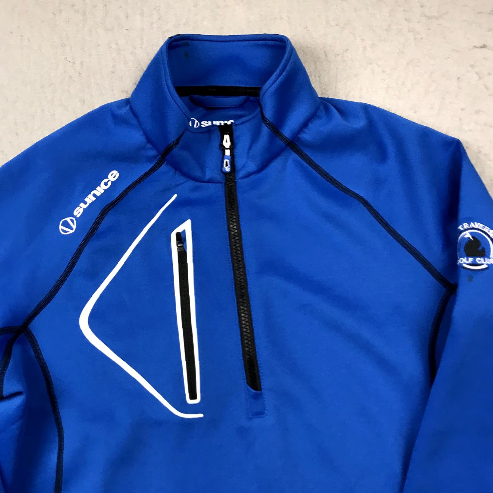 Logo 7 Sunice Jacket Mens Medium Blue 1/4 Zip Allendale Golf Pullover Traverse Bay Logo Shirt Size US M / EU 48-50 / 2 - 2 Thumbnail