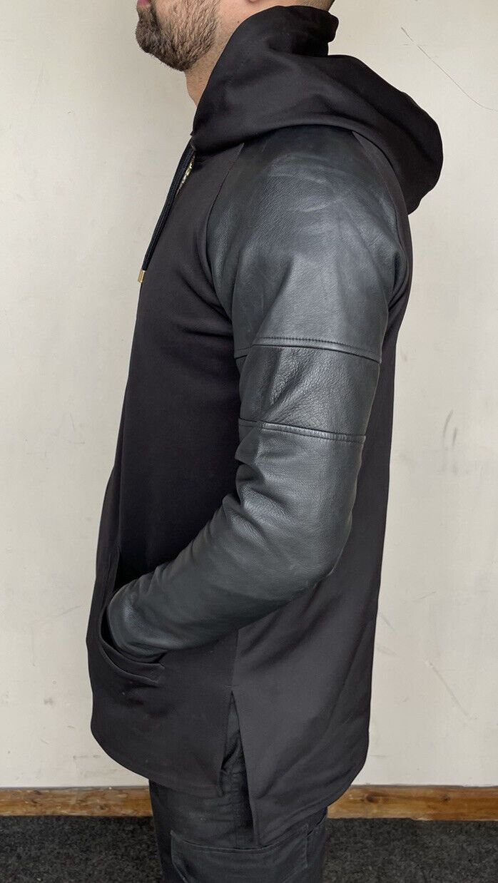 Adyn zip parka coat bomber biker hoodie leather jacket shirt Size US M / EU 48-50 / 2 - 3 Thumbnail