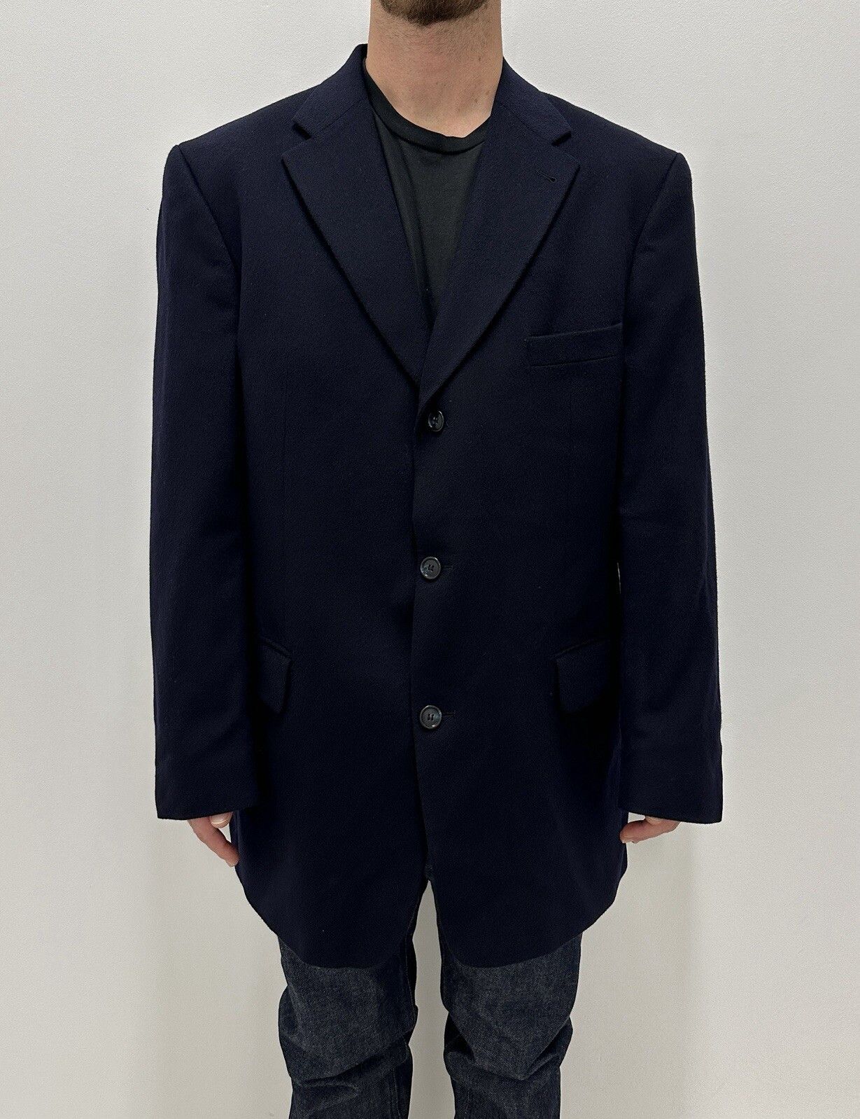 Vintage Mens Cashmere Sport Coat TAILOR&SON Tailor Son Blazer Size US L / EU 52-54 / 3 - 1 Thumbnail