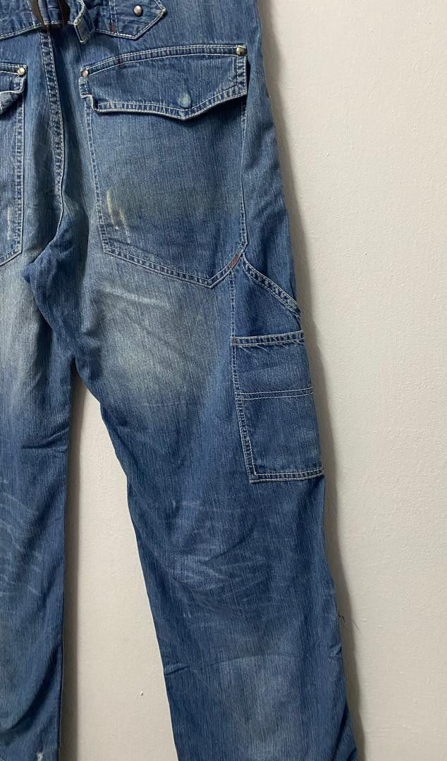 RAGEBLUE Rageblue Denim Painter Pants With Cinch Back & Flap Pockets Size US 32 / EU 48 - 7 Thumbnail