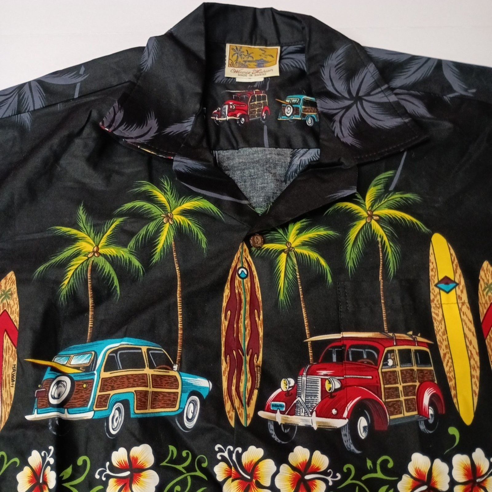 Other Vintage Winnie Fashion Shirt Mens L Floral Car Surf Hawaiian Size US L / EU 52-54 / 3 - 2 Thumbnail