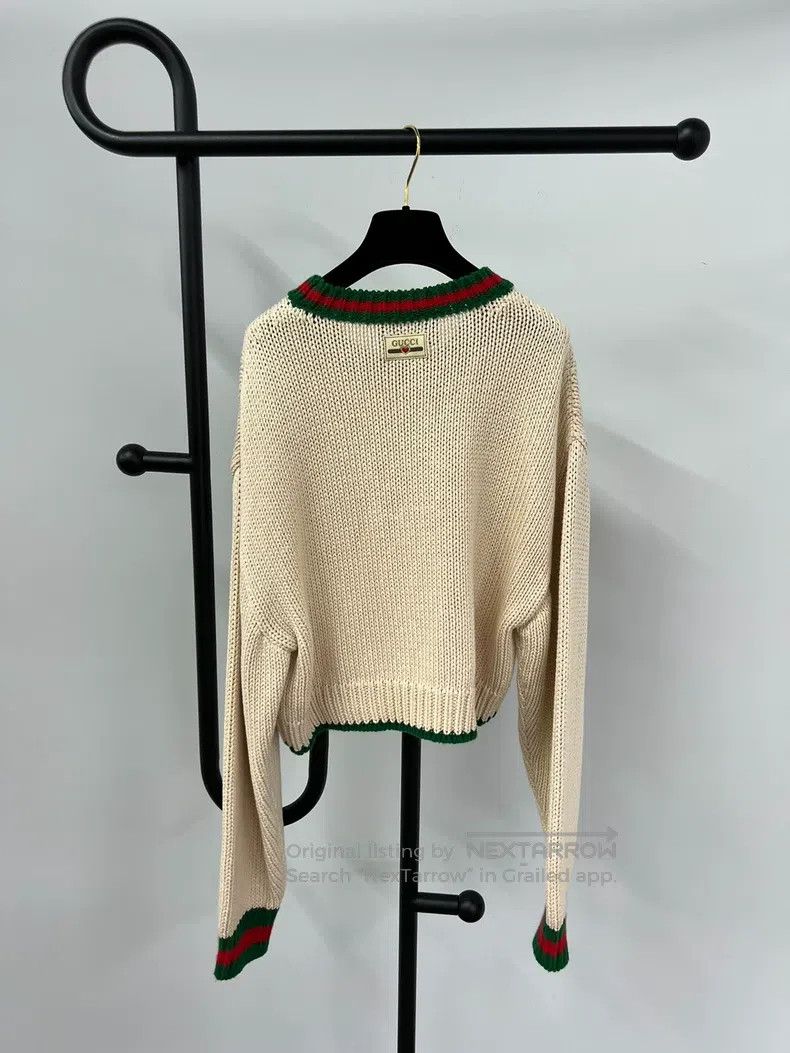 Gucci Gucci Pink Valentine's Day Limited Edition Knitted Sweater Size L / US 10 / IT 46 - 2 Thumbnail