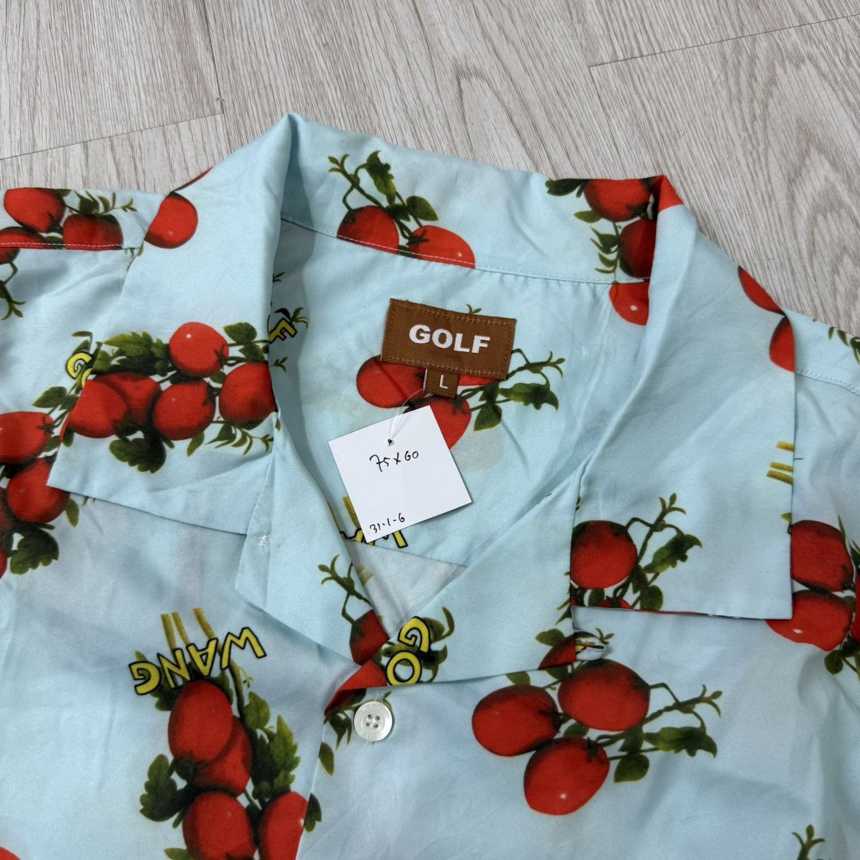 Golf Wang GOLF WANG x Tyler the Creator tomatoes button up shirt Size US L / EU 52-54 / 3 - 5 Thumbnail