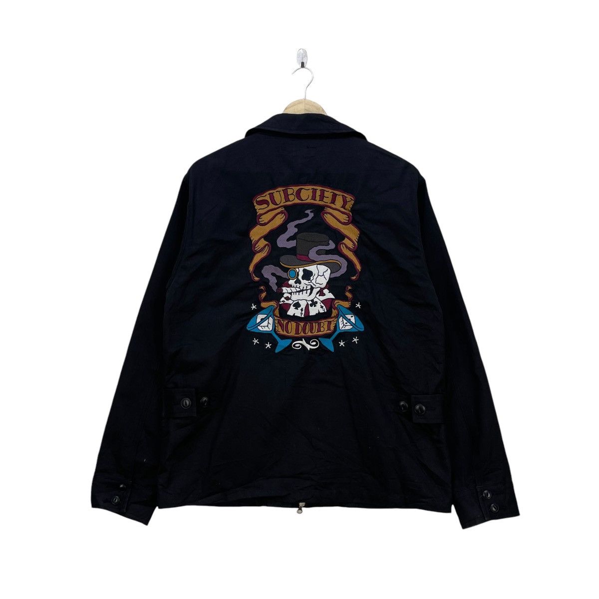 Ed Hardy 💥Subciety Eye Button Embroidered Skull Logo Size US L / EU 52-54 / 3 - 1 Thumbnail