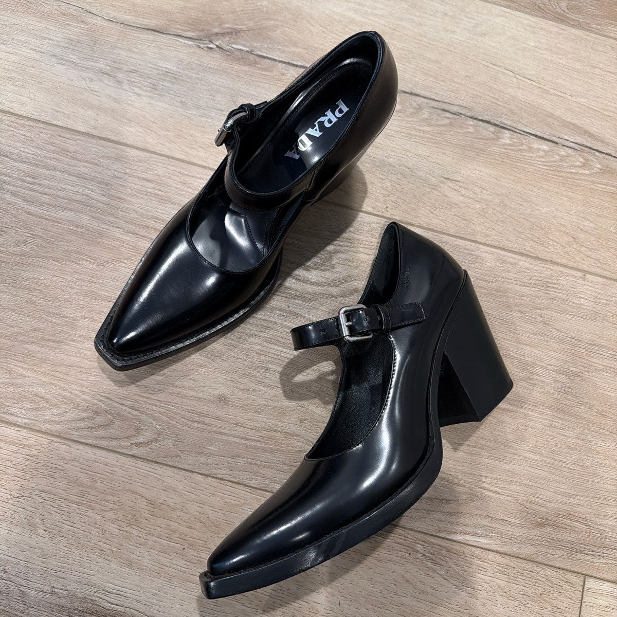 Prada Prada Heeled Maryjanes Size US 7.5 / IT 37.5 - 1 Thumbnail