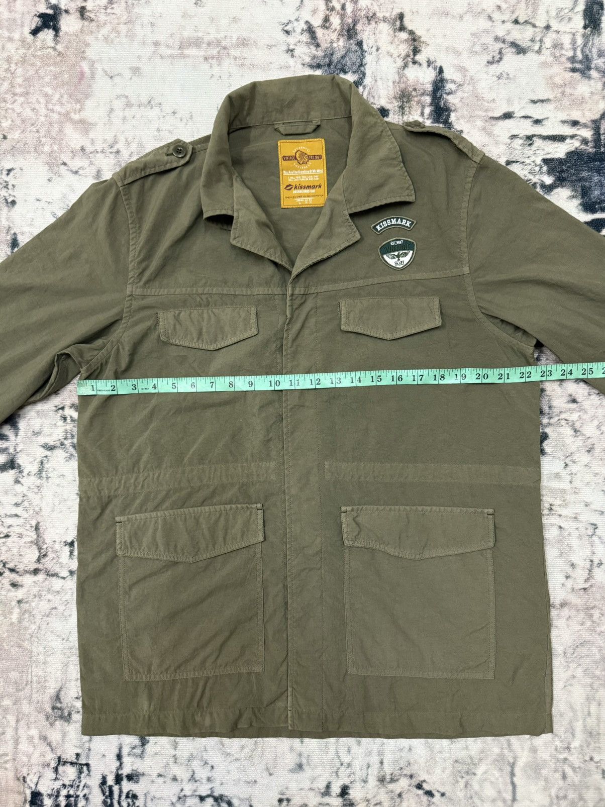Japanese Brand × KISS × Vintage Kissmark Open Colar M65 Field Jacket Military Style Size US L / EU 52-54 / 3 - 12 Thumbnail