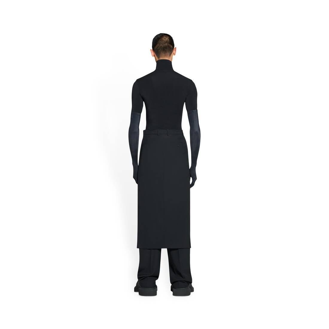 Balenciaga o1w1db10625 Slit Tailored Skirt in Black Size 27" / US 4 / IT 40 - 4 Thumbnail