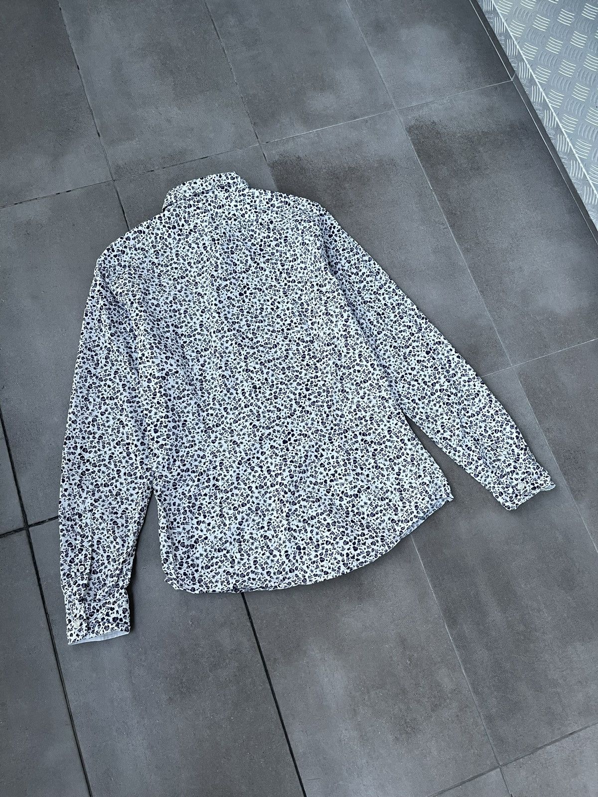 Diesel Diesel Floral Skull All Over Print White Black Shirt Size US L / EU 52-54 / 3 - 11 Thumbnail