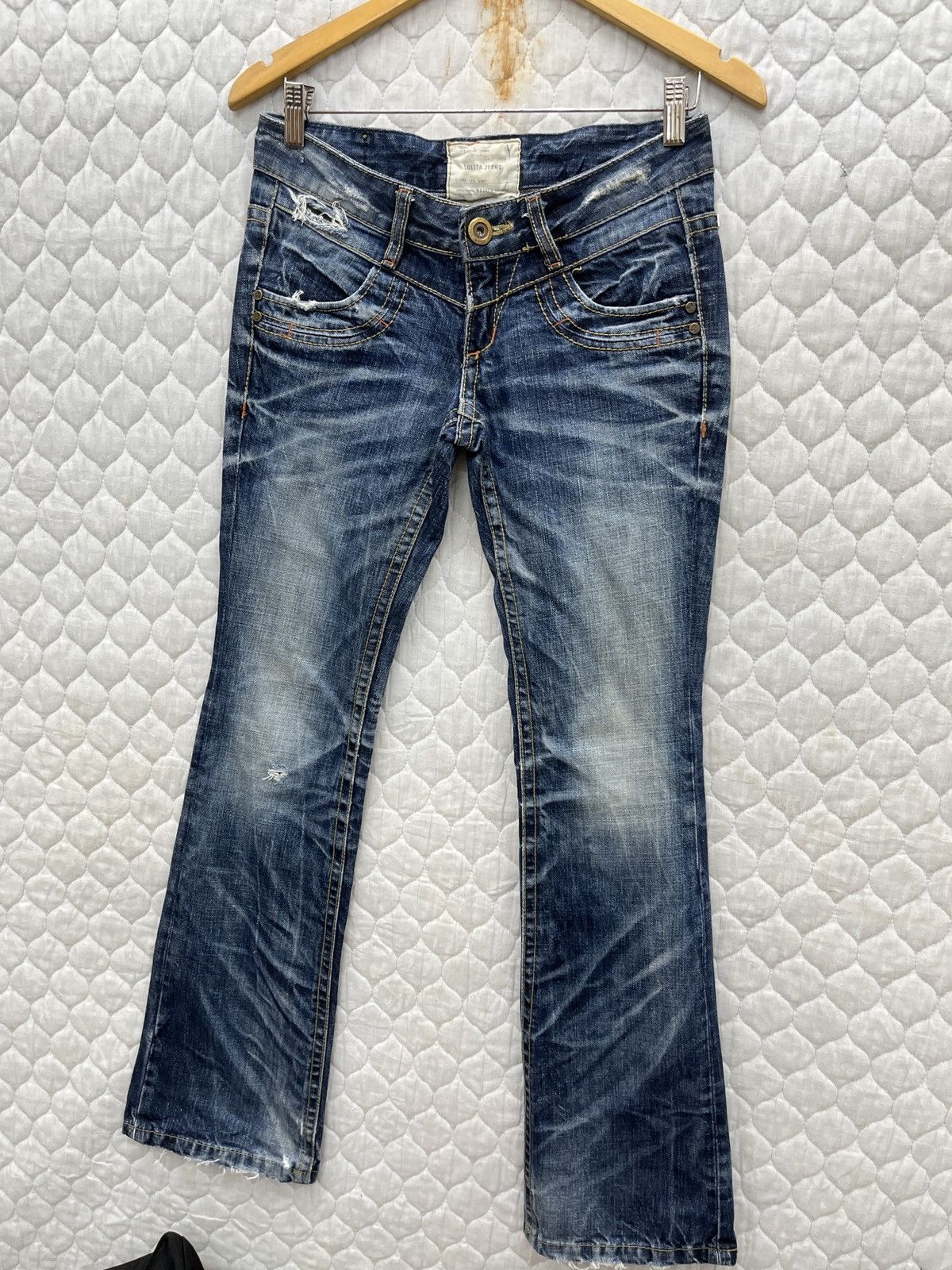 If Six Was Nine 🔥🔥🔥ARCHIVE LOLITA FLARE JEANS Size 29" - 5 Thumbnail