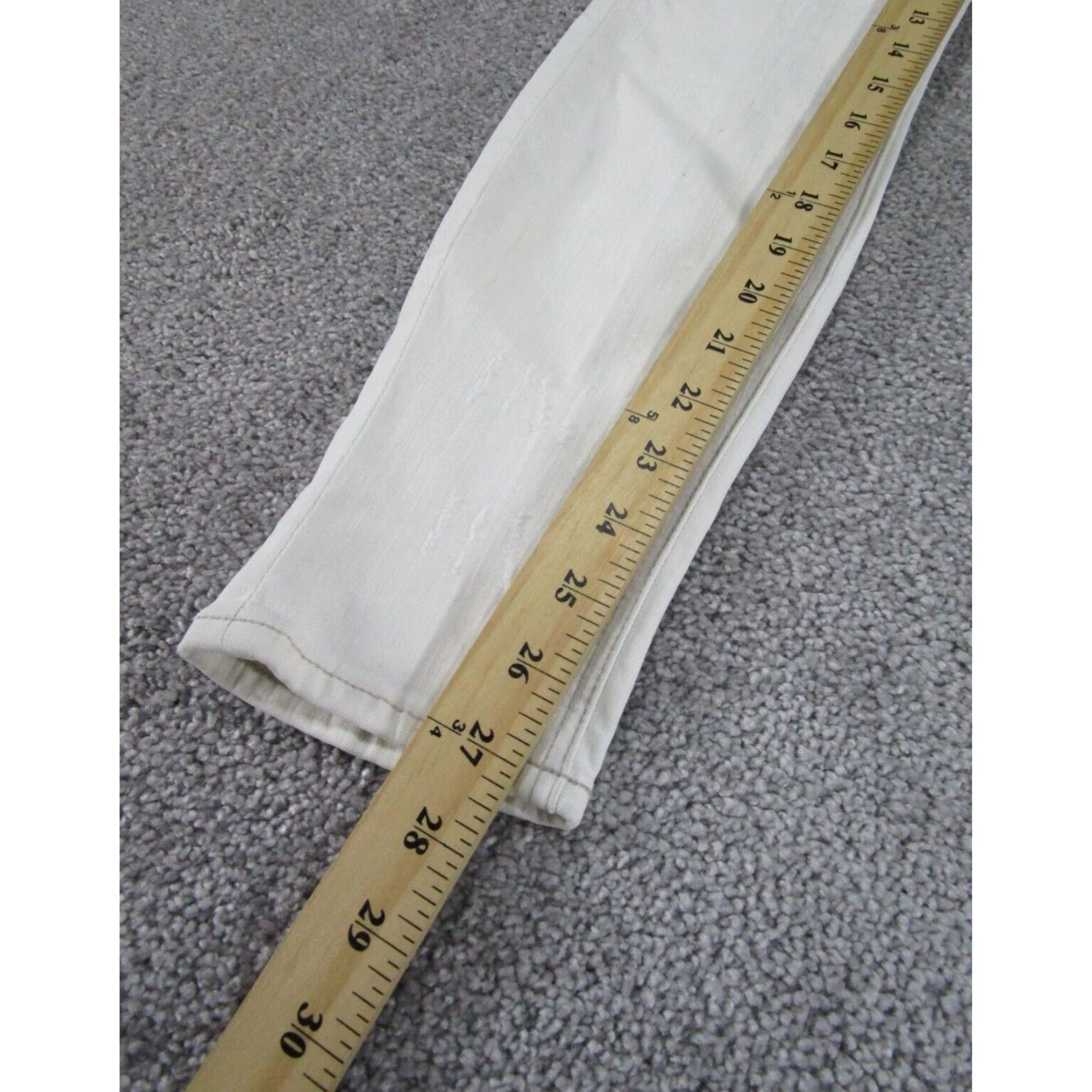 Denime Womens Mcguire Jeans Skinny White Stretch Denim 28 Extra Large XL Size 28" / US 6 / IT 42 - 5 Thumbnail