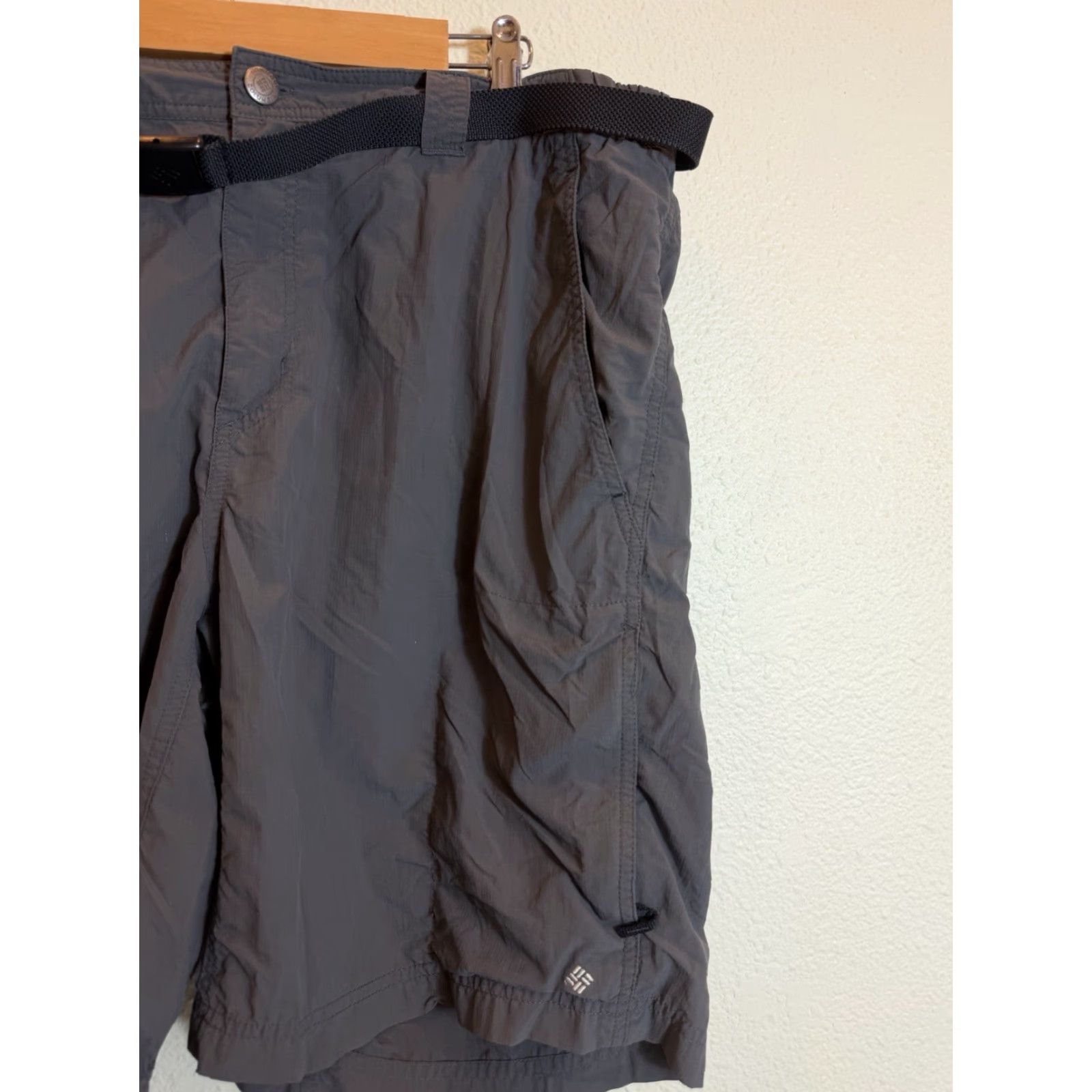 Vintage Columbia Cargo Shorts Belted Mens 38x10 Gray Omni Shade Cargo Belted Mens Size US 38 / EU 54 - 3 Thumbnail