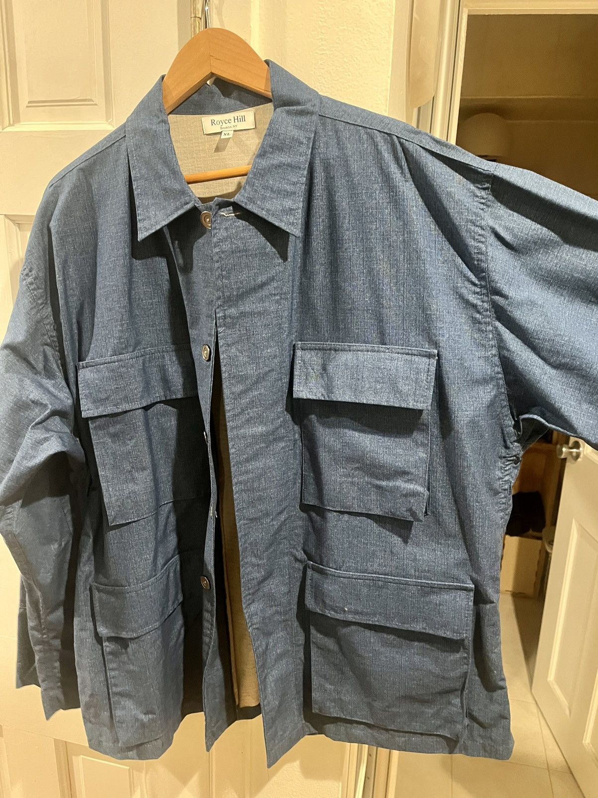 CHCM Royce Hill denim ripstop over shirt Size US XL / EU 56 / 4 - 4 Thumbnail