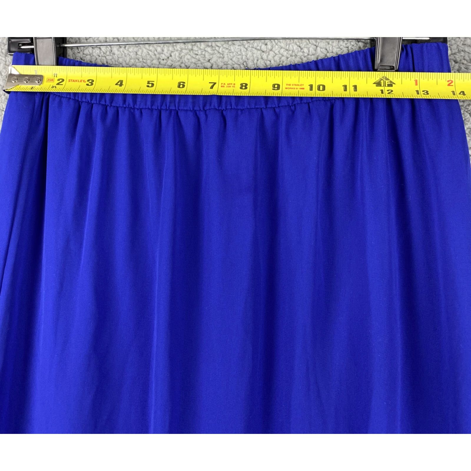 Forever 21 Forever 21 Skirt Women’s L Blue Polyester Rayon Spandex Long Spring Womens Size 36" / US 14 / IT 50 - 4 Thumbnail