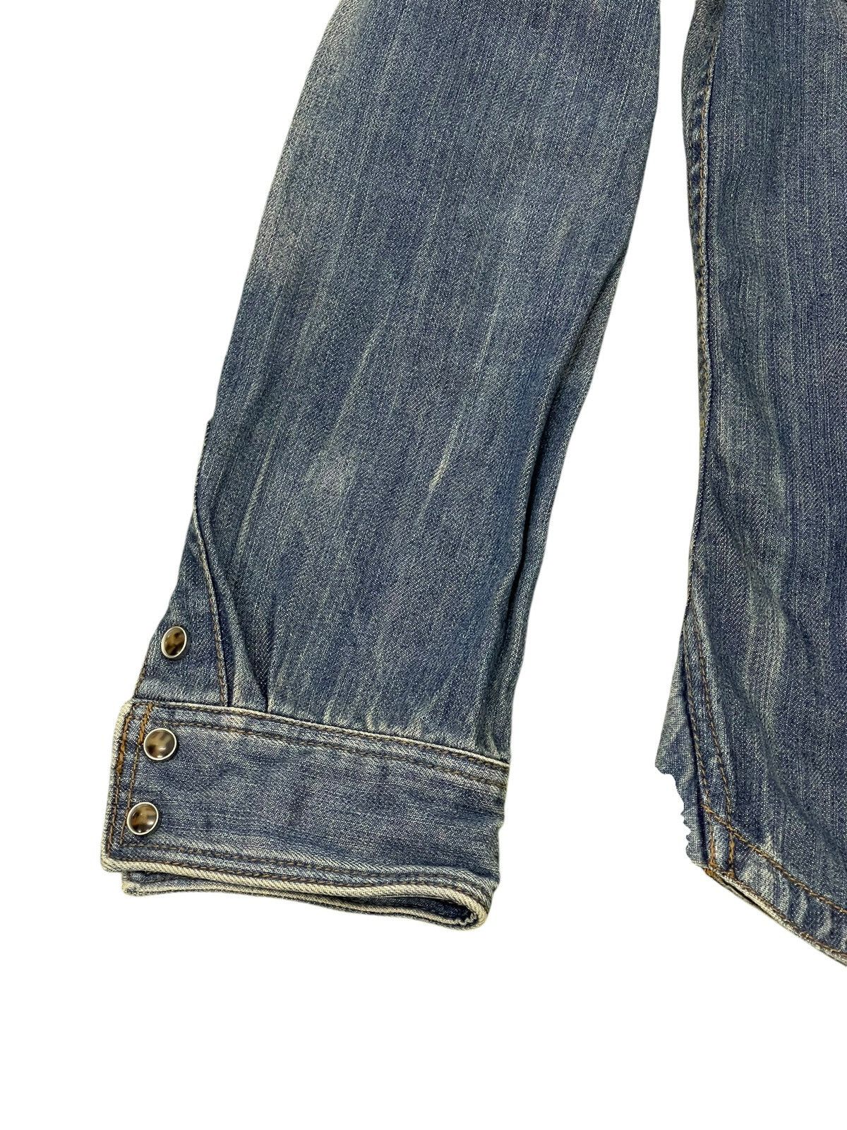 Japanese Brand Western Denim Shirt Nicole Club Japan Faded Slim 5🟩9 Size US S / EU 44-46 / 1 - 3 Thumbnail