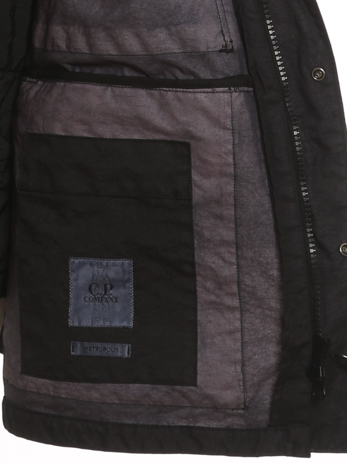 C.P. Company o1y1224 Logo Hooded Jacket in Black Size US S / EU 44-46 / 1 - 4 Thumbnail