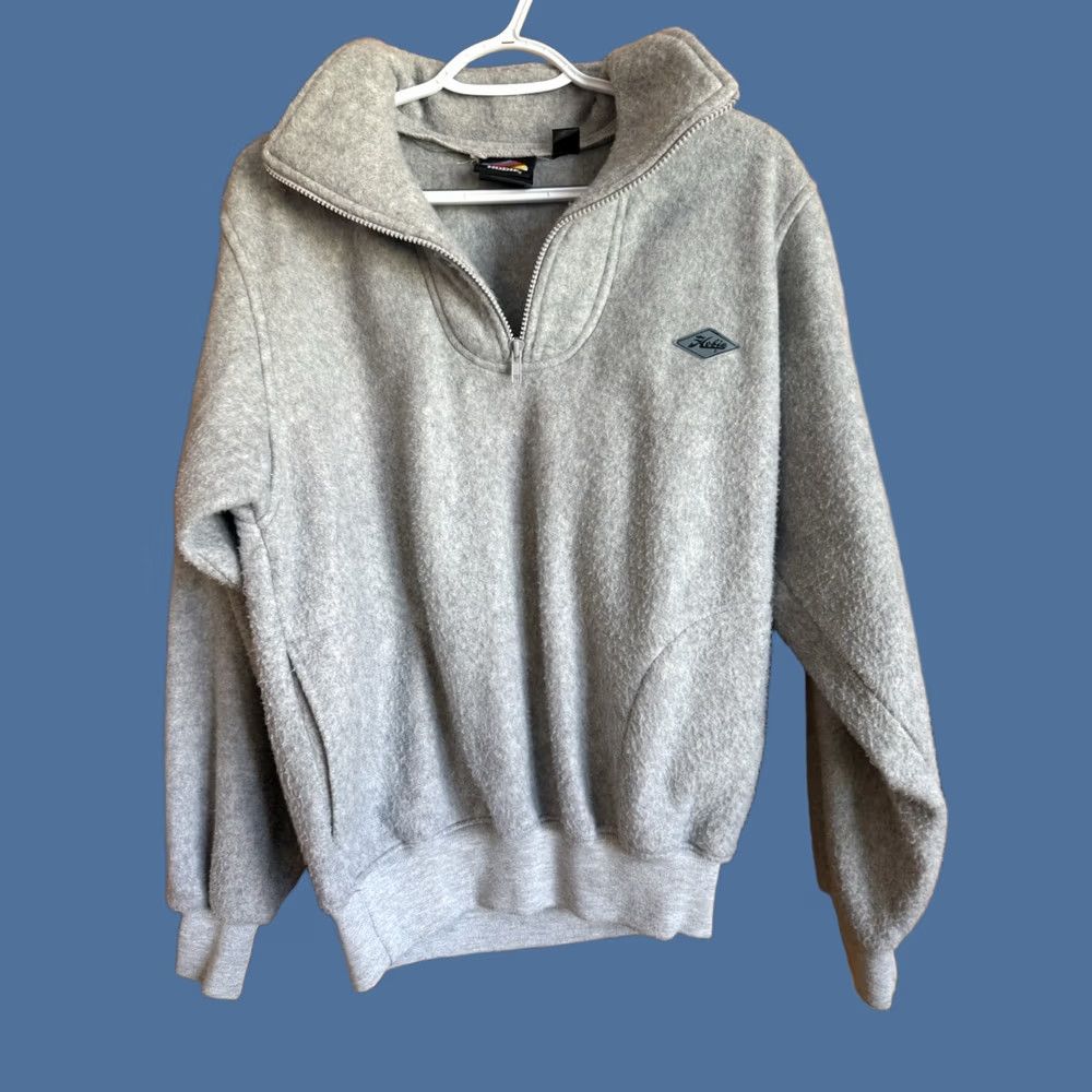 Vintage VINTAGE HOBIE Mens Gray Fleece Pullover Medium 90s Y2K Sporty Size US M / EU 48-50 / 2 - 1 Thumbnail