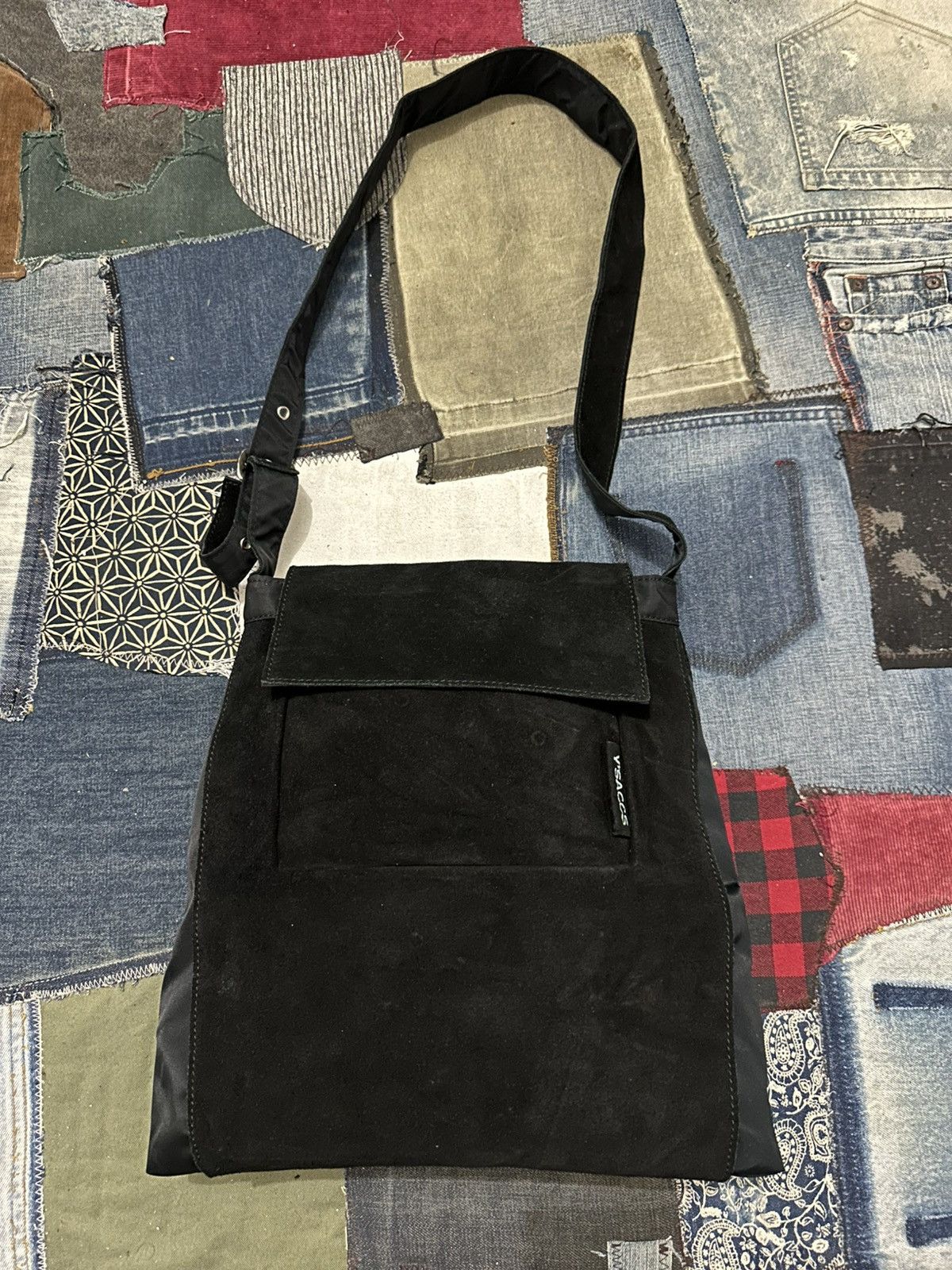 Yohji Yamamoto Ysaccs by Yohji Yamamoto Suede & Nylon cross body bag Size ONE SIZE - 3 Thumbnail