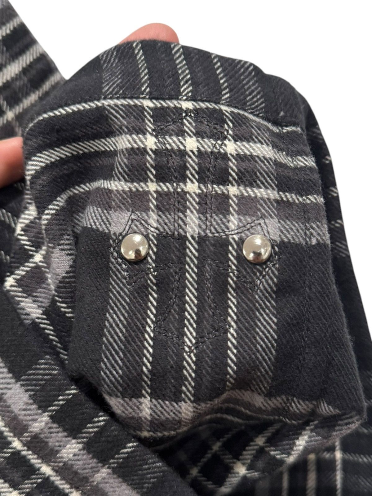 Chrome Hearts Chrome Hearts After School Flannel Shorts Black Grey Size US 33 - 3 Thumbnail