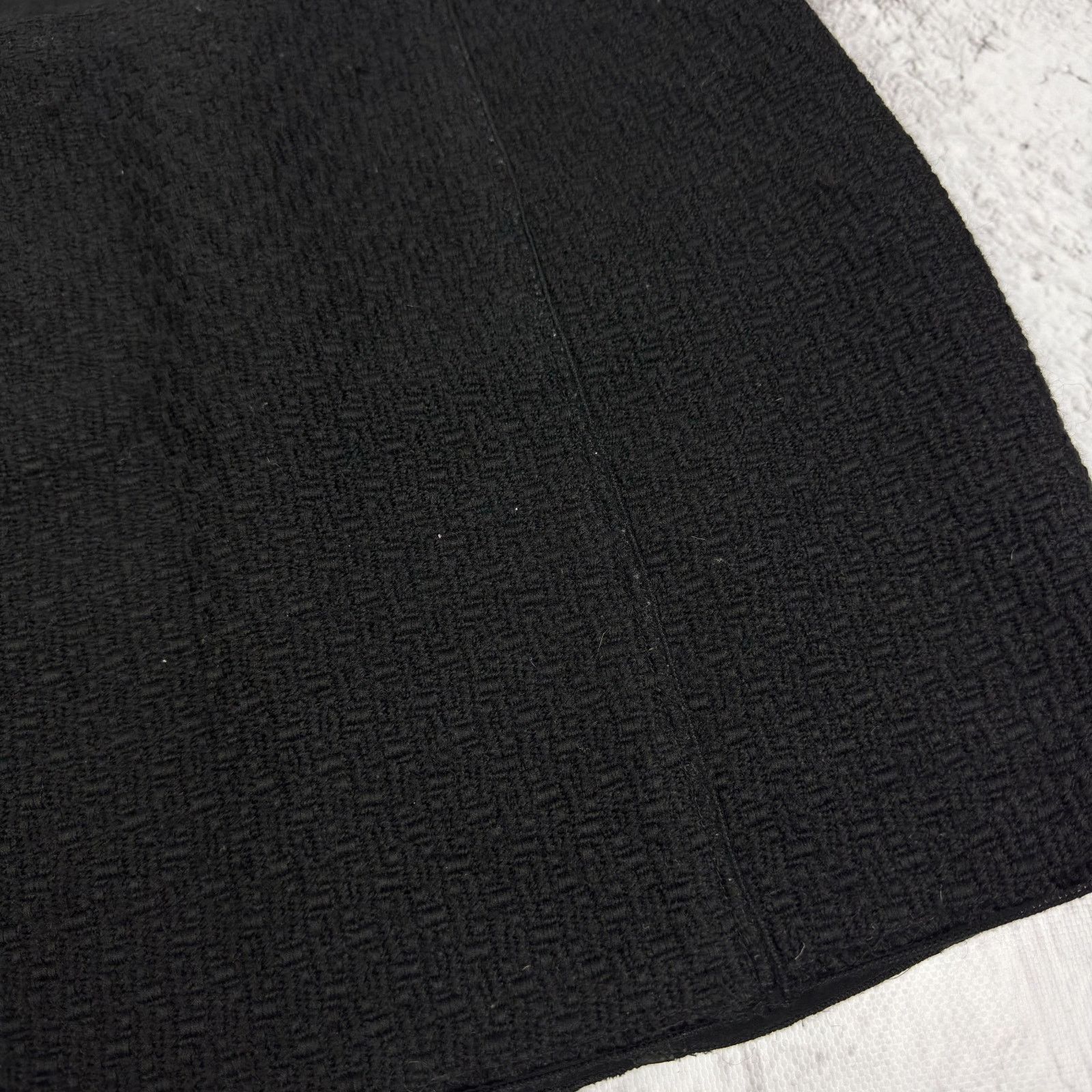 Dolce & Gabbana Dolce & Gabbana Womens Black Wool Cotton Side Zip Mini Skirt Size 32" / US 10 / IT 46 - 5 Thumbnail