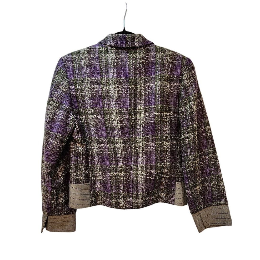 Harve Benard VTG Harve Benard 100% Wool Plaid Blazer Size 8 Size M / US 6-8 / IT 42-44 - 2 Thumbnail