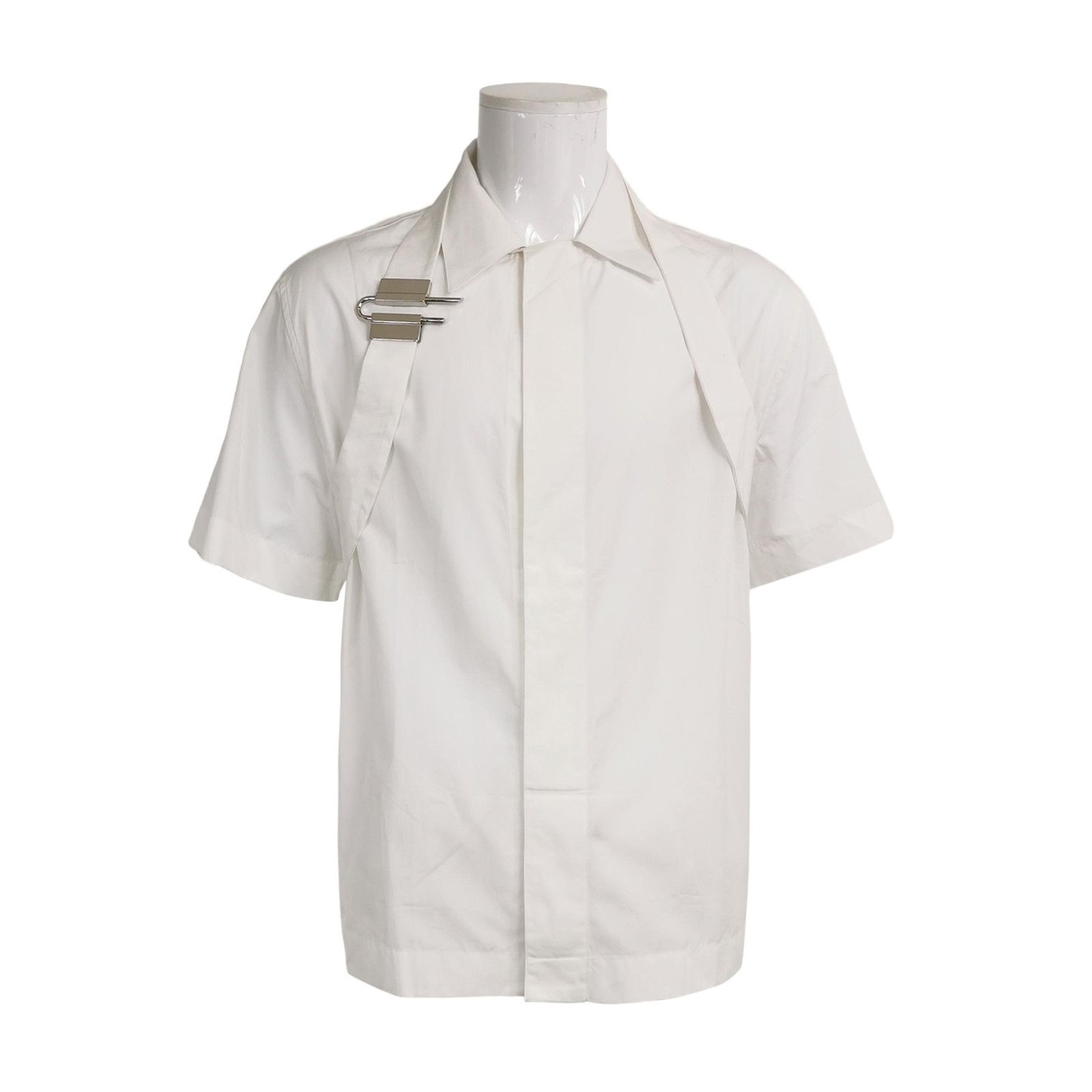 Givenchy Givenchy Cotton Solid Short-Sleeve Shirt L/42 Size US L / EU 52-54 / 3 - 1 Thumbnail