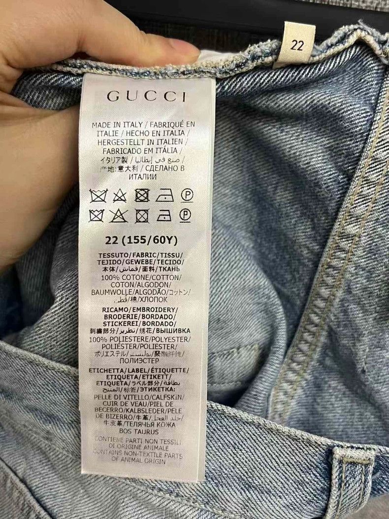 Gucci Gucci Size 22 Kitten embroidery denim shorts 2501-Nextarrow Size US 26 / EU 42 - 4 Thumbnail