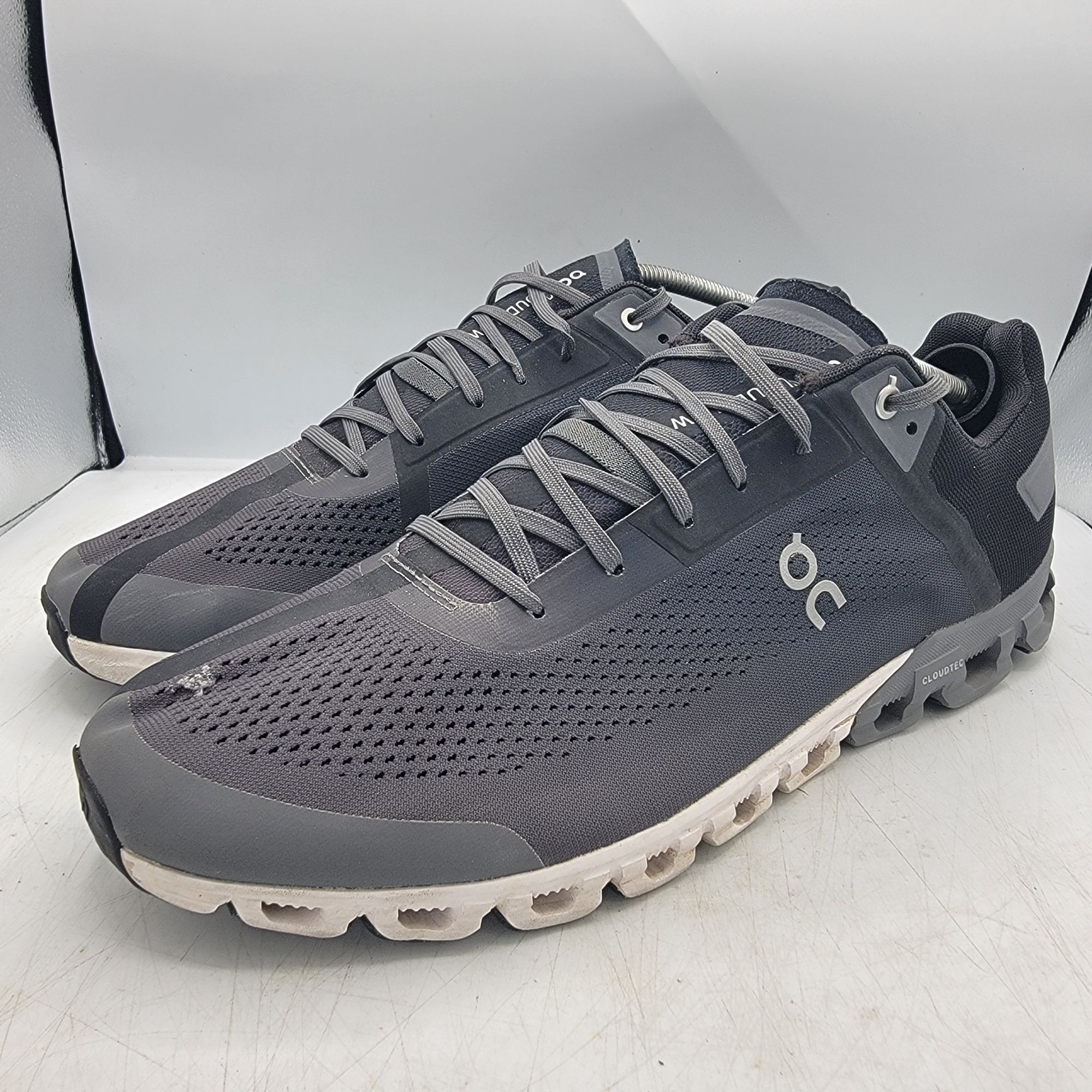 On On Cloudflow Mens 14 Black Athletic Sneaker Shoes Outdoors R Size US 14 / EU 47 - 17 Thumbnail