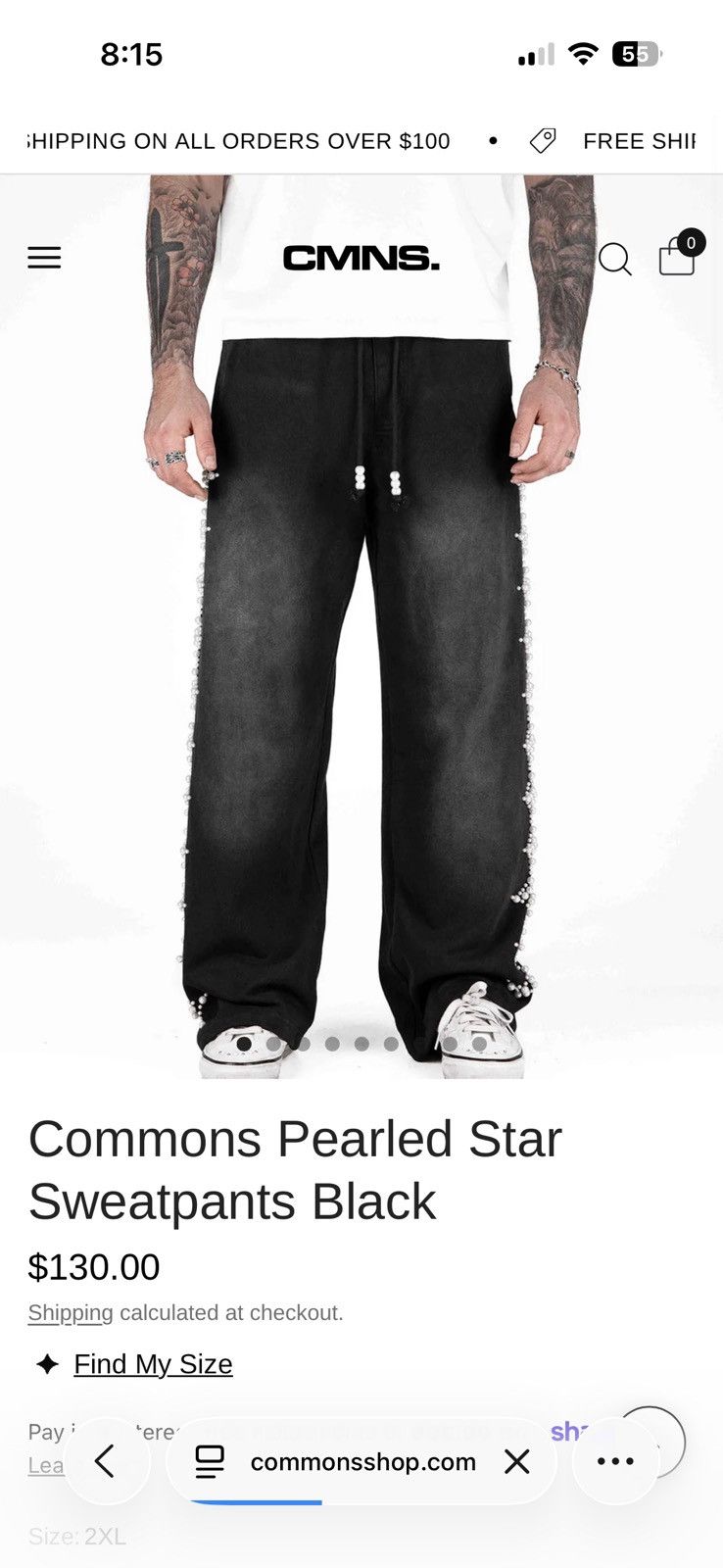 Other Commons Studios Pearled Star Sweatpants Black M Size US 32 / EU 48 - 8 Thumbnail