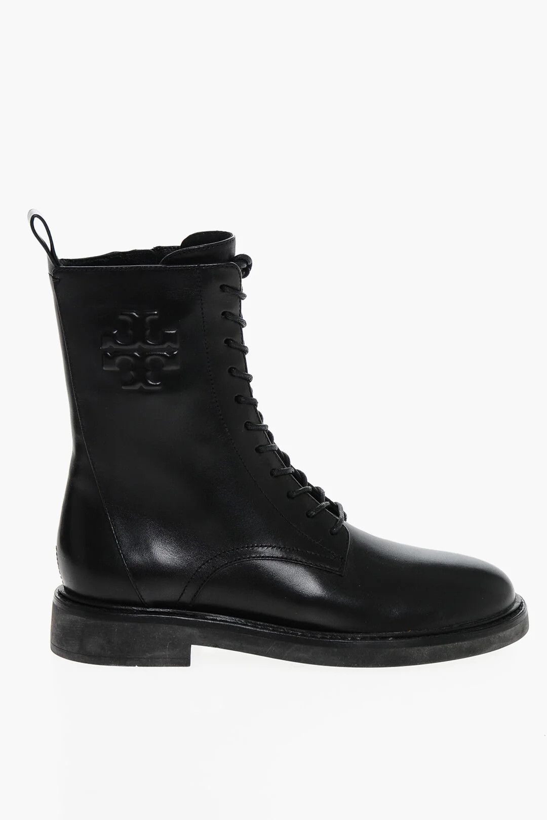 Tory Burch og1mm0426 Leather Combat Boots in Black Size US 6.5 / IT 36.5 - 1 Thumbnail