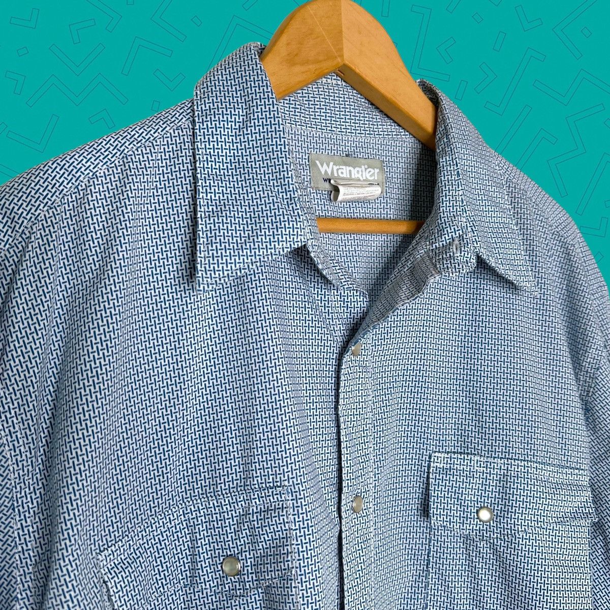 Wrangler Wrangler Western Pearl Snap button down shirt Size US XL / EU 56 / 4 - 1 Thumbnail