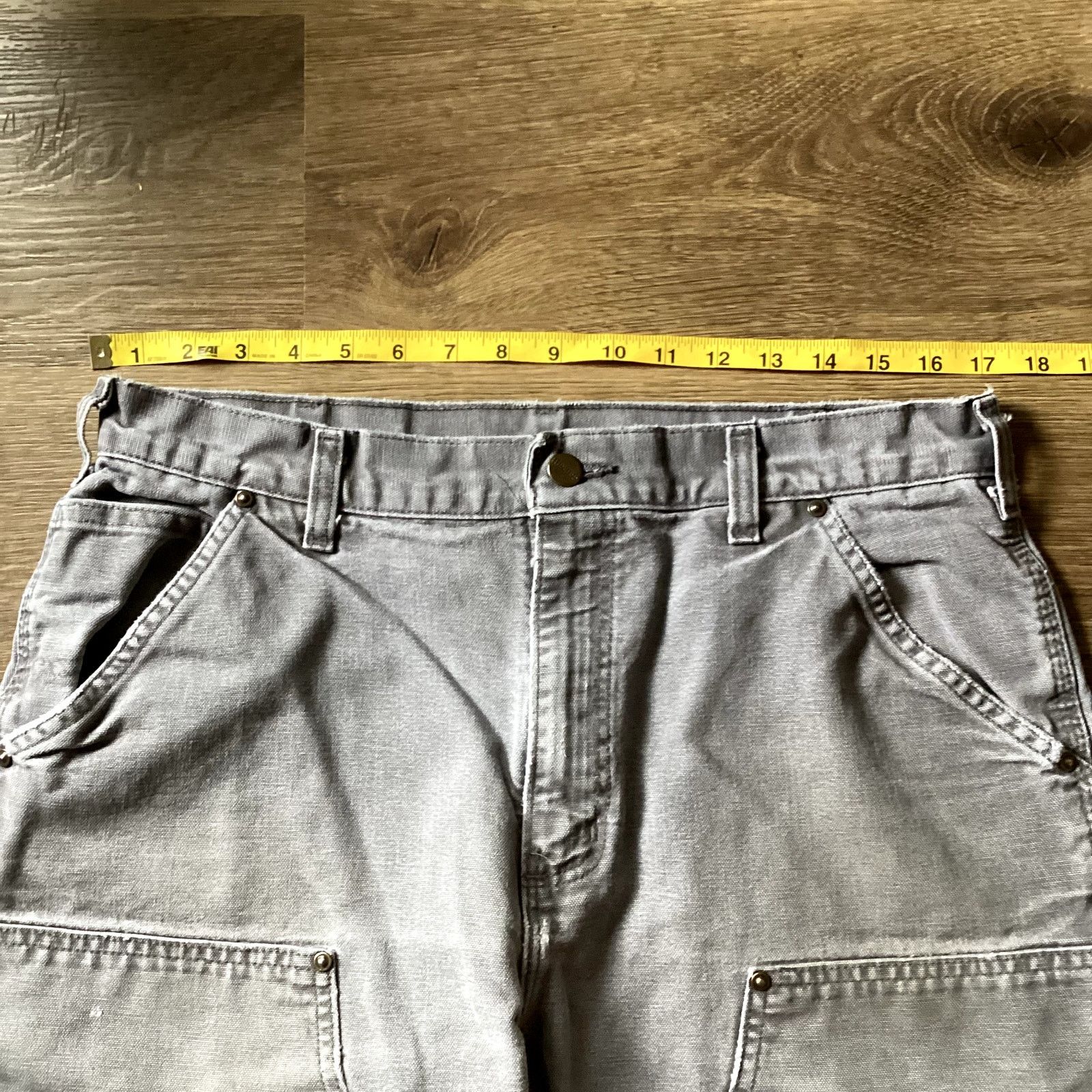 Carhartt Faded Grey Carhartt Double Knee Logger Pants 34 x 34 Size US 34 / EU 50 - 5 Thumbnail