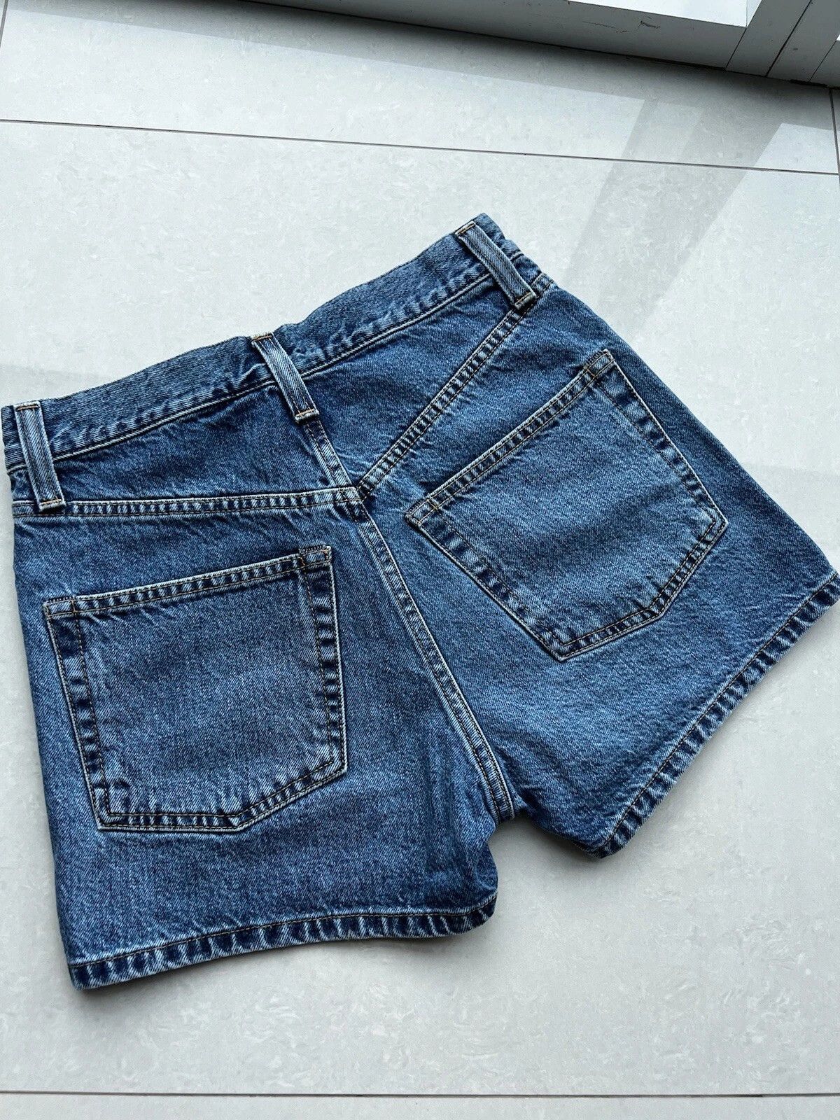 Helmut Lang Never Worn Helmut Lang Vintage High-Waisted Denim Shorts Size 24" / US 00 / IT 34 - 6 Thumbnail