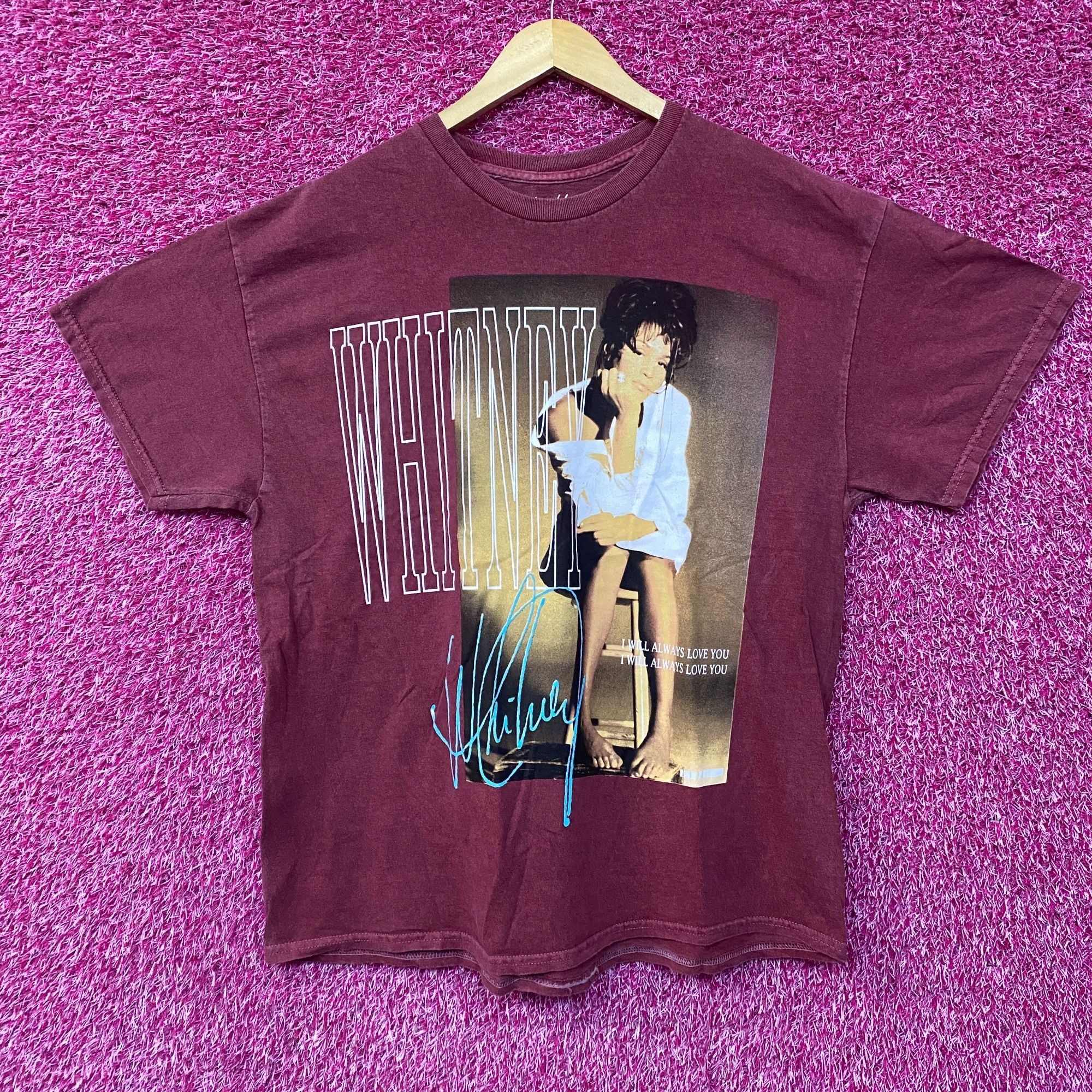 Other Whitney Houston I Will Always Love You Washed Graphic Burgun Size US L / EU 52-54 / 3 - 1 Thumbnail
