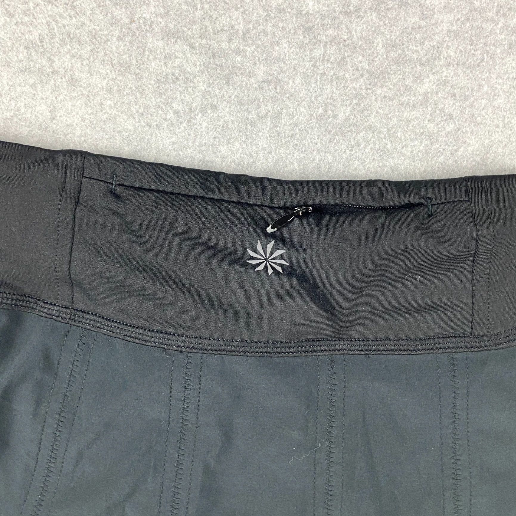 Athleta Athleta Skort Womens XS Black Pleated Zip Pocket Stretch Active Tennis Size ONE SIZE - 7 Thumbnail