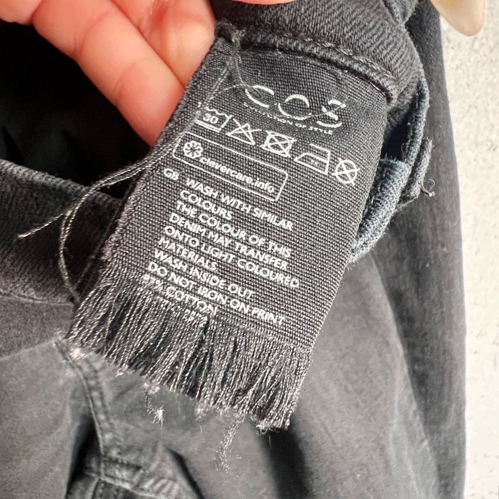 Cos COS Women's Skinny Jeans Denim Black 26 Mid Rise 5-Pocket Womens Size 26" / US 2 / IT 38 - 4 Thumbnail