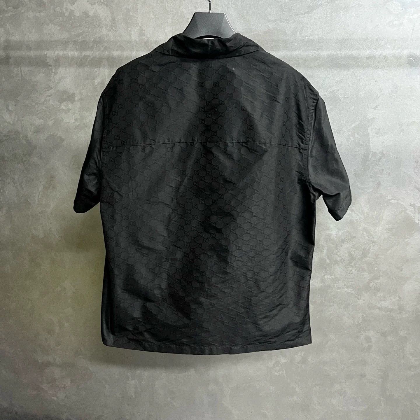 Gucci Gucci Black Pointed Collar Short Sleeve Shirt Size US XXS / EU 40 - 4 Thumbnail