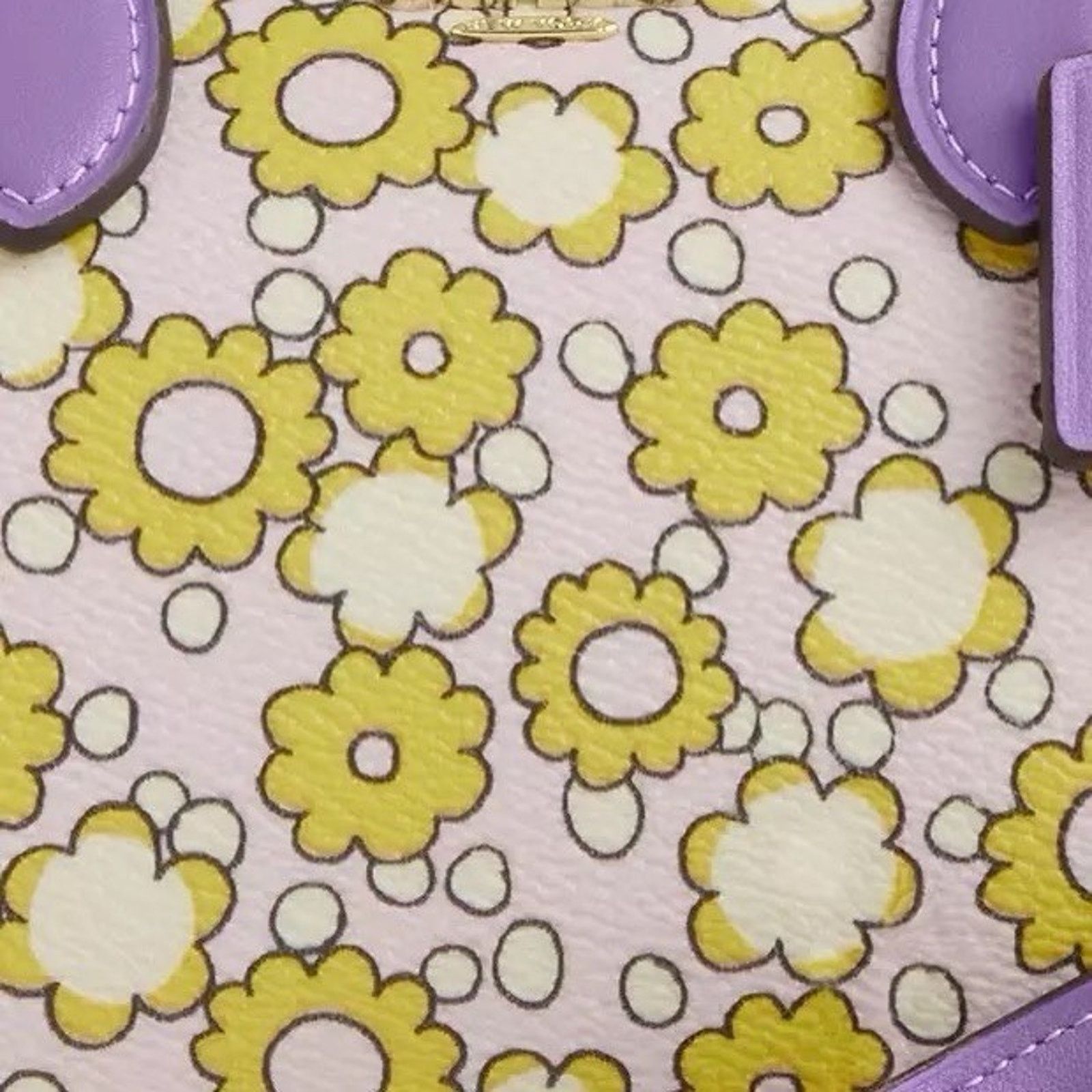 Coach NWT COACH CBM69 Mini Rowan Crossbody Bag Floral Print Lilac Size ONE SIZE - 13 Thumbnail