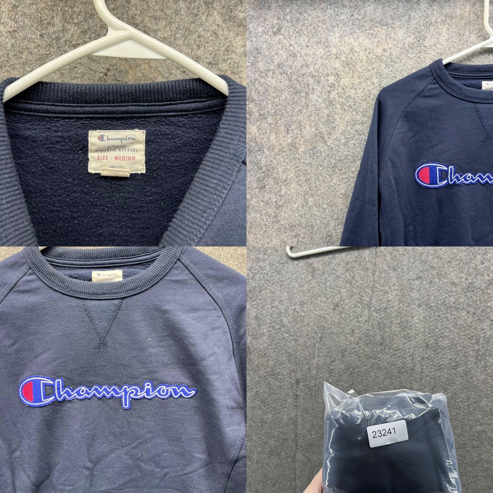 Champion Champion Sweater Men Medium Adult Blue Navy Pullover Fleece Crewneck Embroidered Logo Size US M / EU 48-50 / 2 - 8 Thumbnail