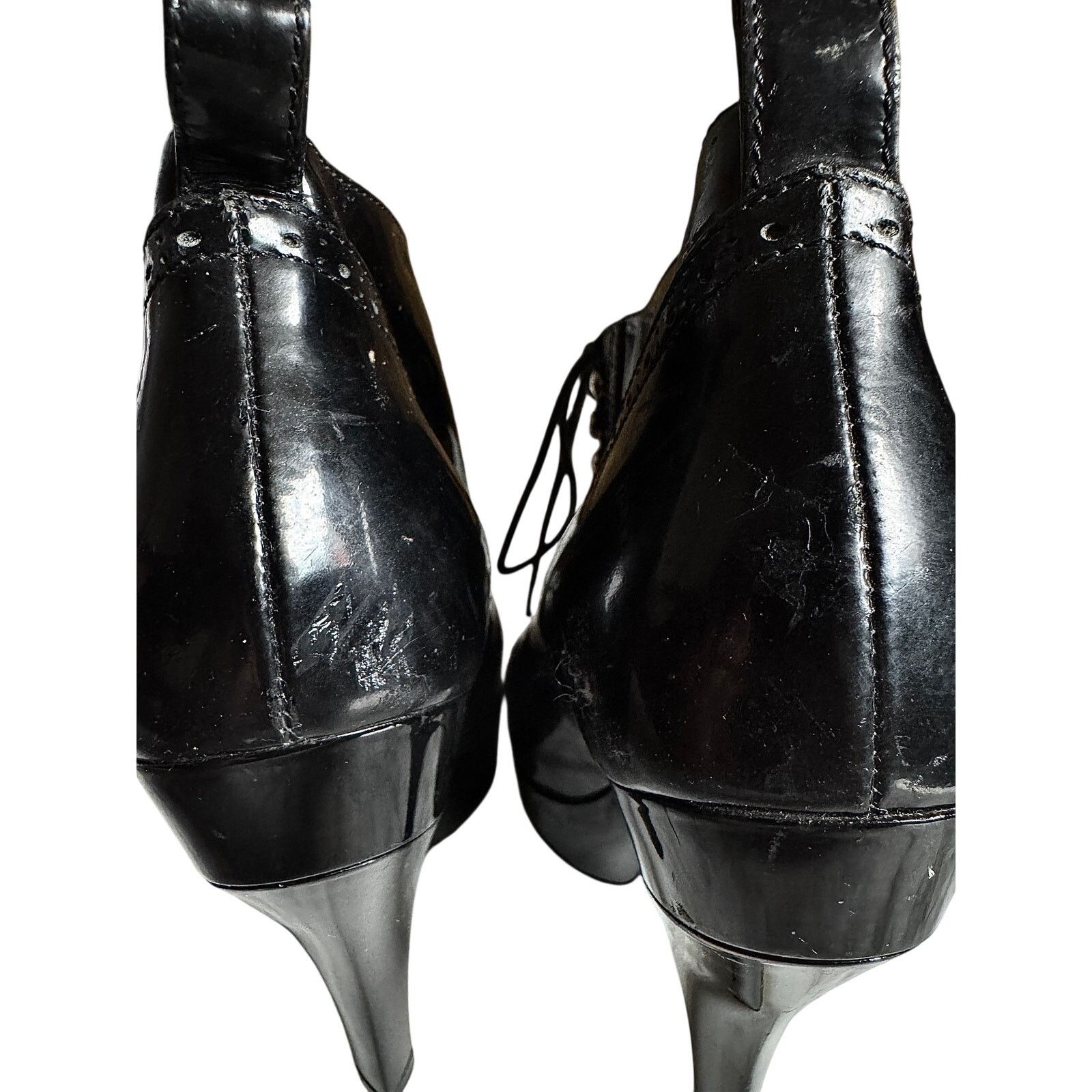 Burberry Burberry Prorsum Patent Leather Wingtip Booties Size US 7 / IT 37 - 4 Thumbnail