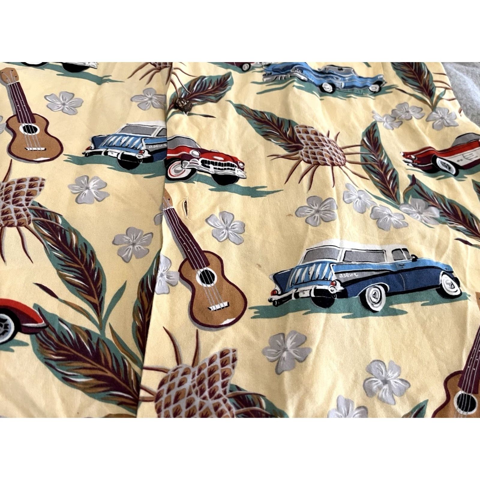 Reyn Spooner Reyn Spooner Hawaiian Shirt Cars Music Multicolor Beach Short Sleeve Collared Button Mens Large Size US L / EU 52-54 / 3 - 4 Thumbnail