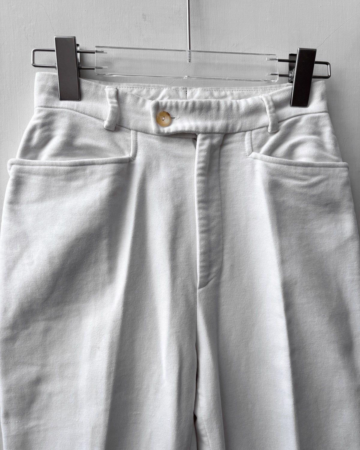 Gucci Aw1996 Gucci by Tom Ford White Velvet Pants Size 26" / US 2 / IT 38 - 4 Thumbnail