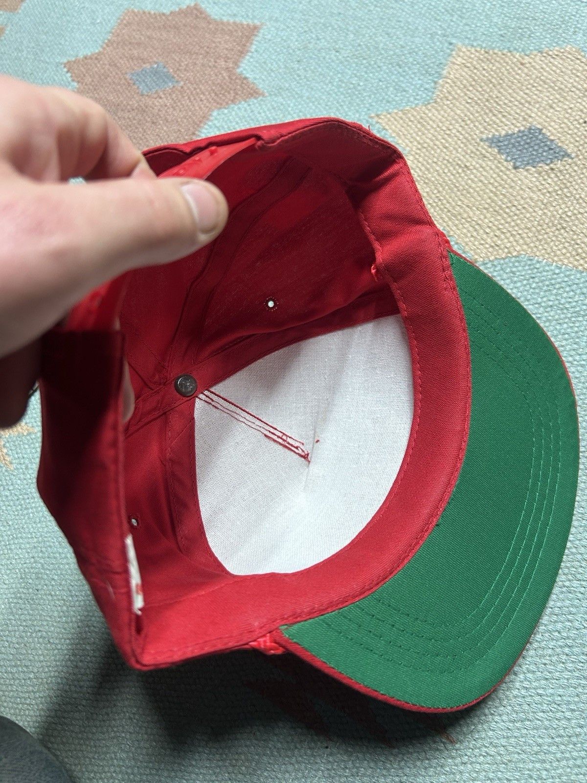 Vintage Vintage SnapBack hat cap Jursik truck equipment Michigan red Size ONE SIZE - 6 Thumbnail