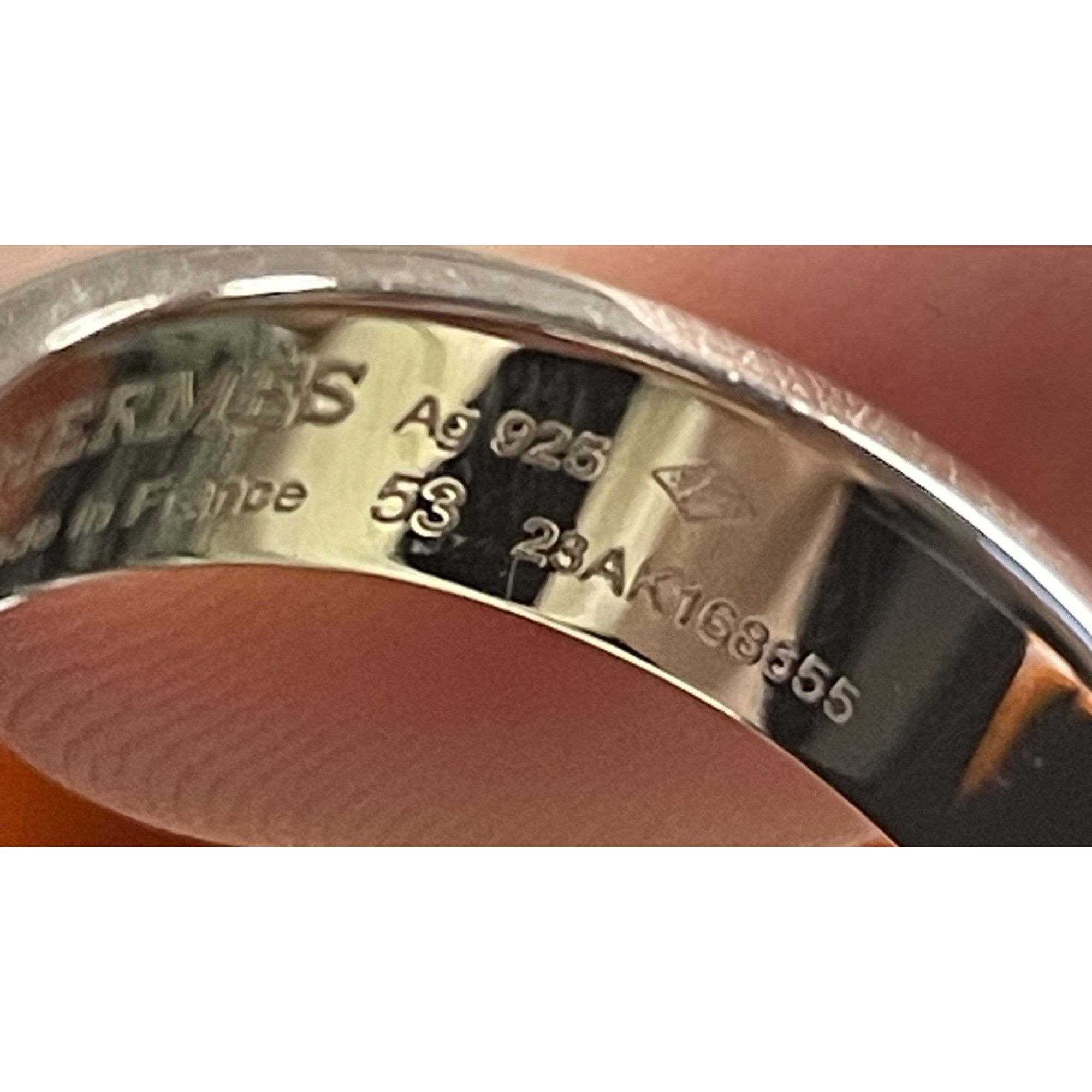 Hermes Hermès Sterling Silver Kelly Ring Size 53 With Original Box Size ONE SIZE - 6 Thumbnail