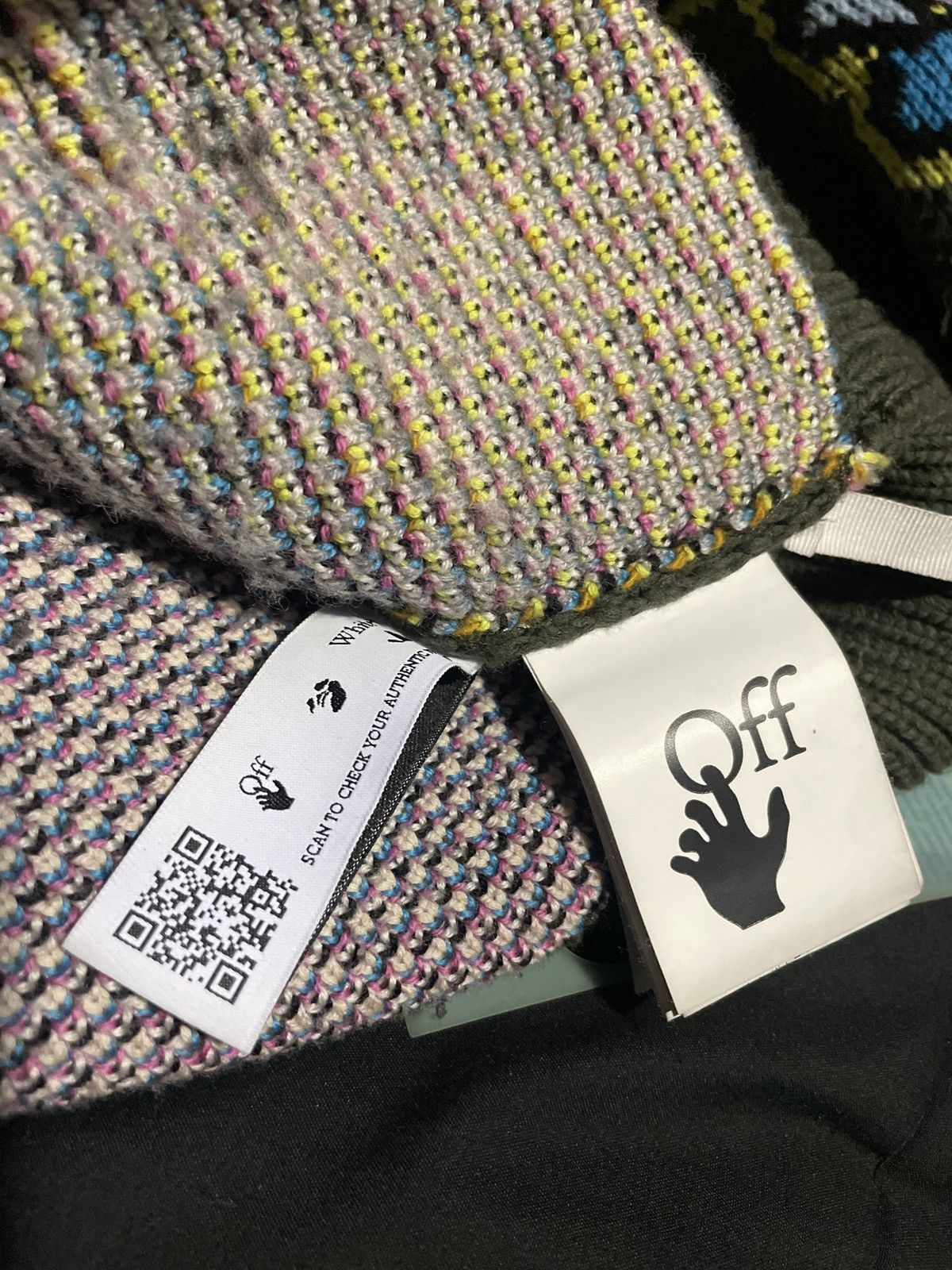 Off-White Off white intarsia-knit sweater Size US L / EU 52-54 / 3 - 5 Thumbnail