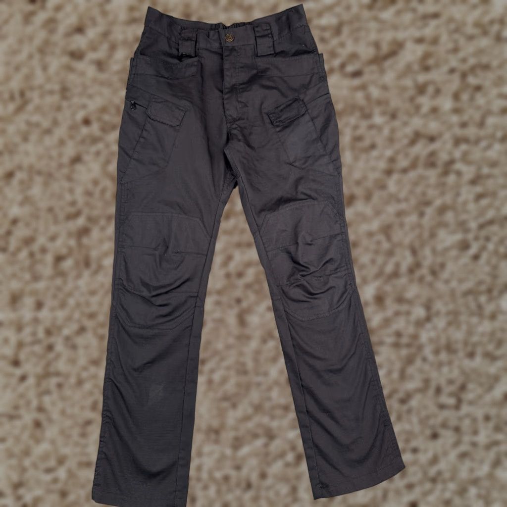 Vintage Tactical Pants Men Black 32x29 Cargo Pocket 5-Pocket Cotton Polyester Blend Stretch Comfort Regular United Uniform Pants Men Size US 32 / EU 48 - 1 Thumbnail