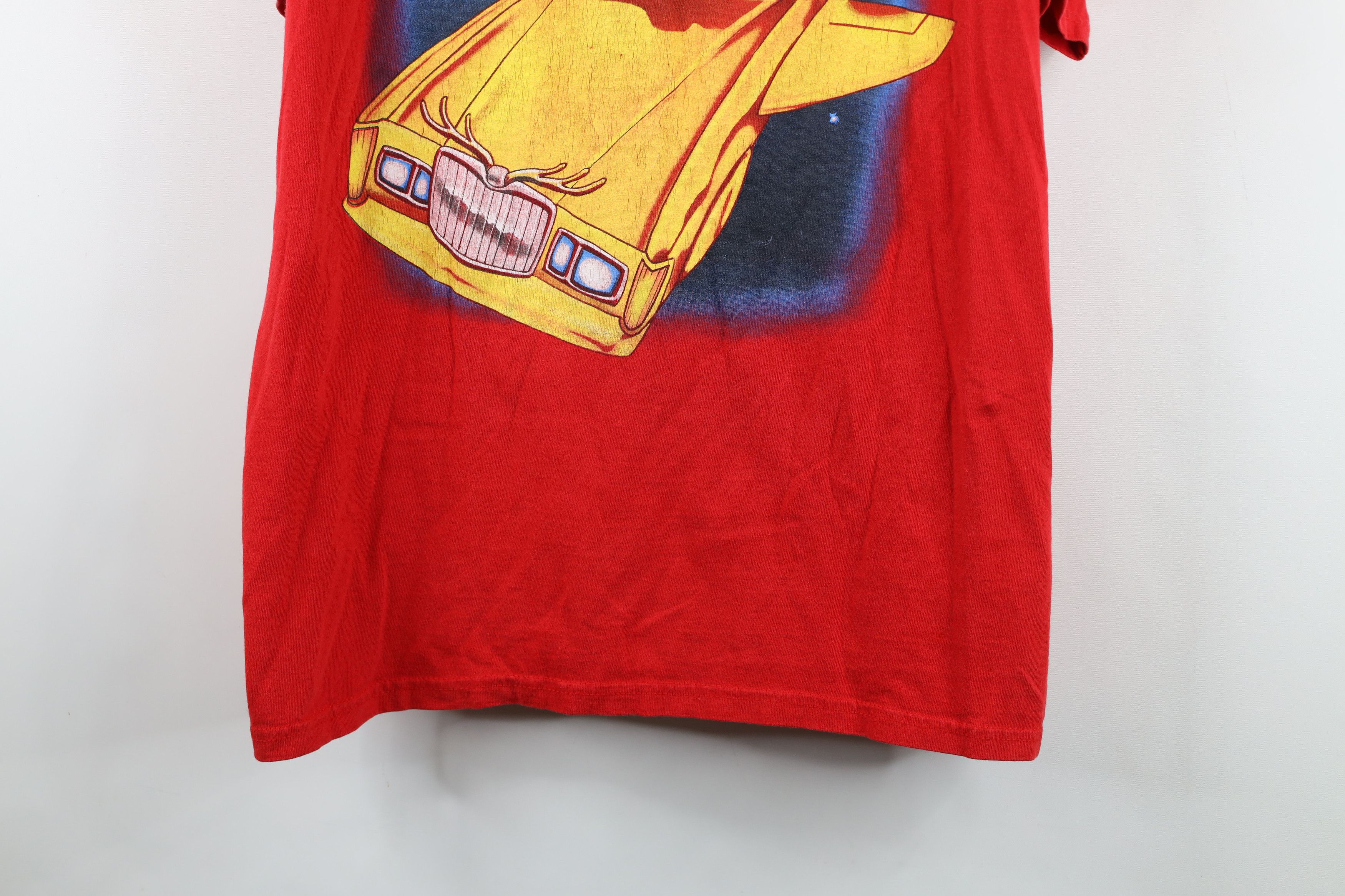 Vintage Vintage 90s Christmas Happy Santa Sports Car T-Shirt Red Size US XL / EU 56 / 4 - 3 Thumbnail