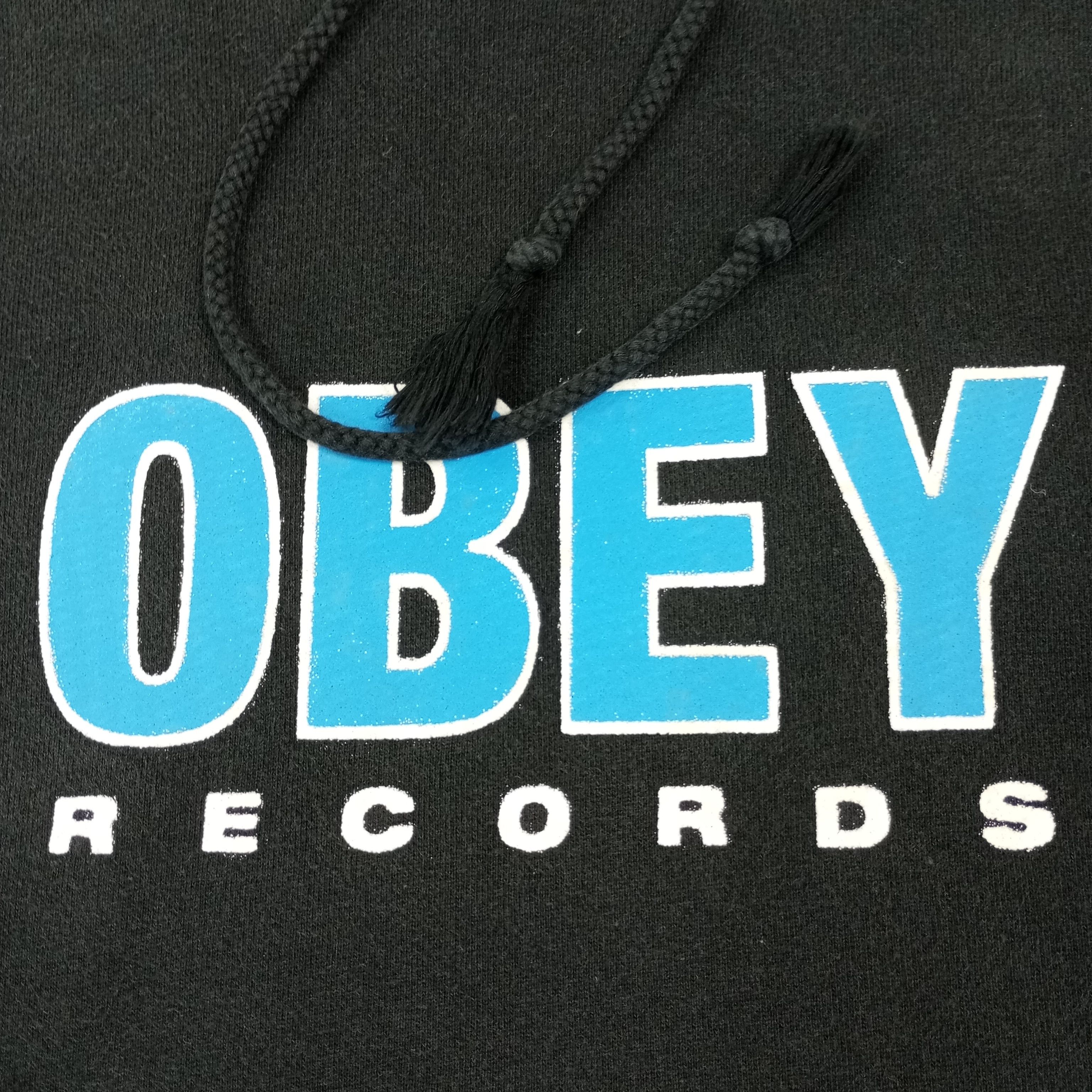 Obey × Vintage Obey Records Streetwear Style Center Design Hoodies Size US XXL / EU 58 / 5 - 2 Thumbnail