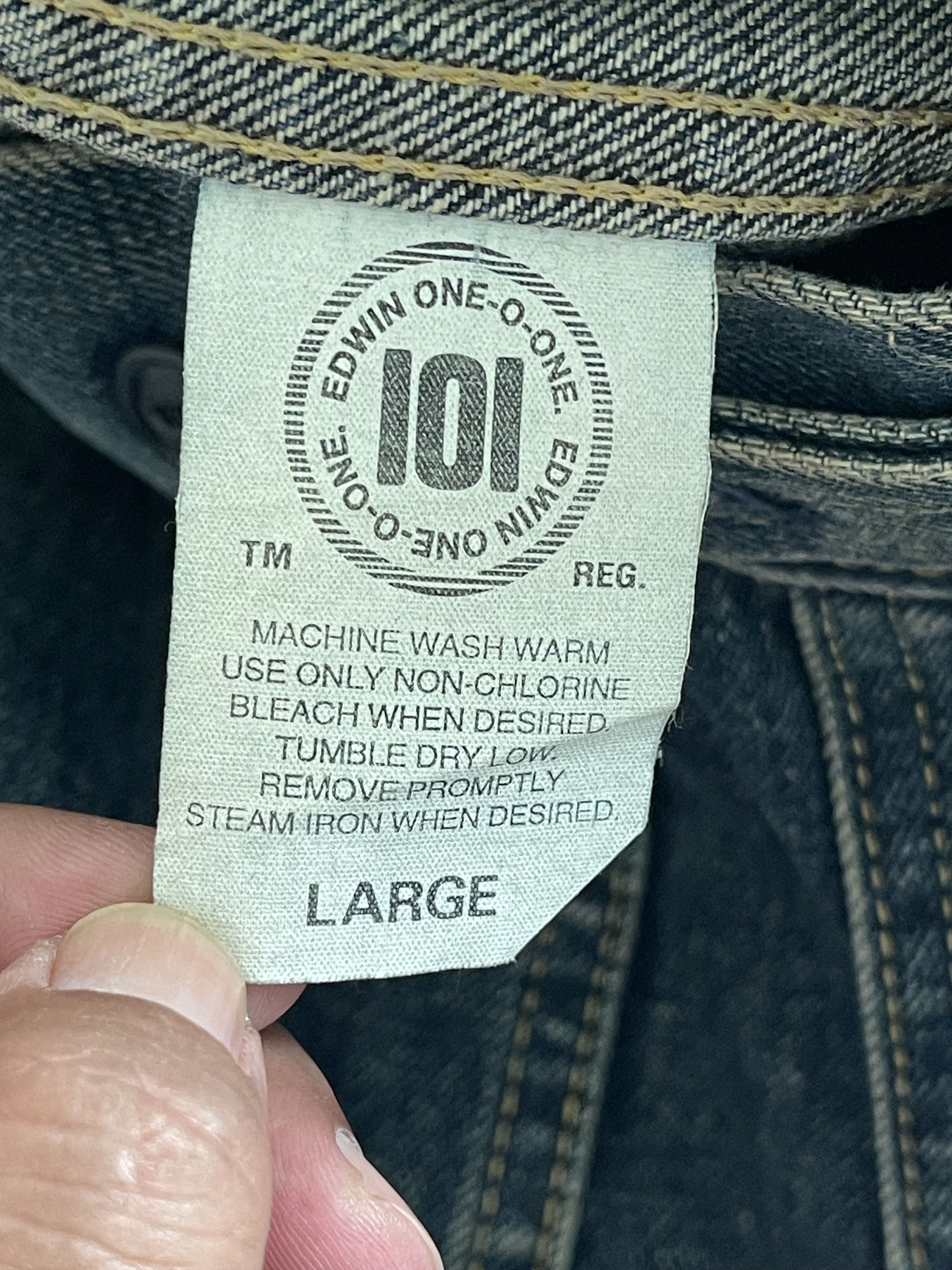 Edwin Vintage Edwin one O one denim Jacket Size US L / EU 52-54 / 3 - 4 Thumbnail